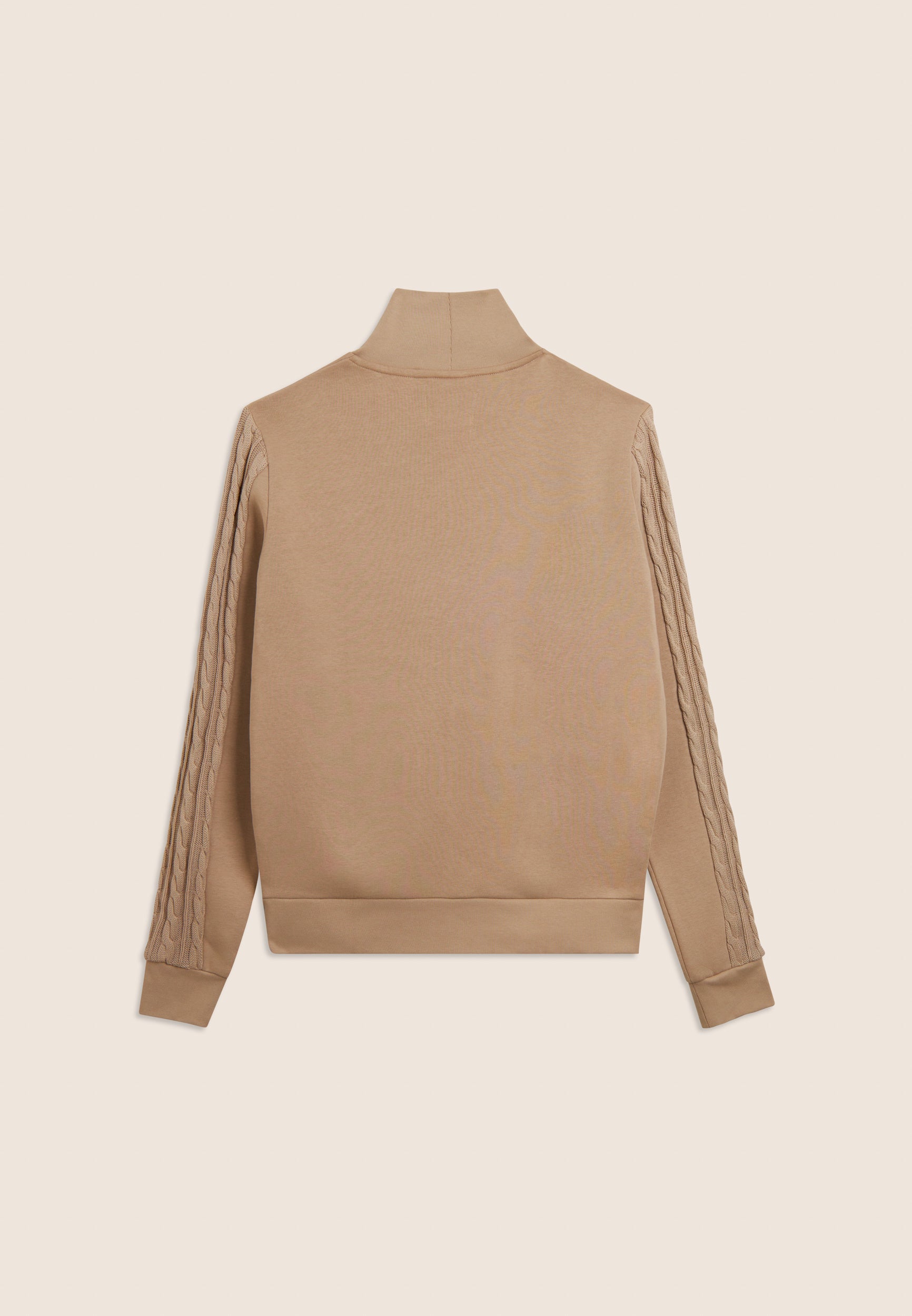 freddy-felpa-uomo-collo-lupetto-con-inserto-tricot-a-trecce image 2