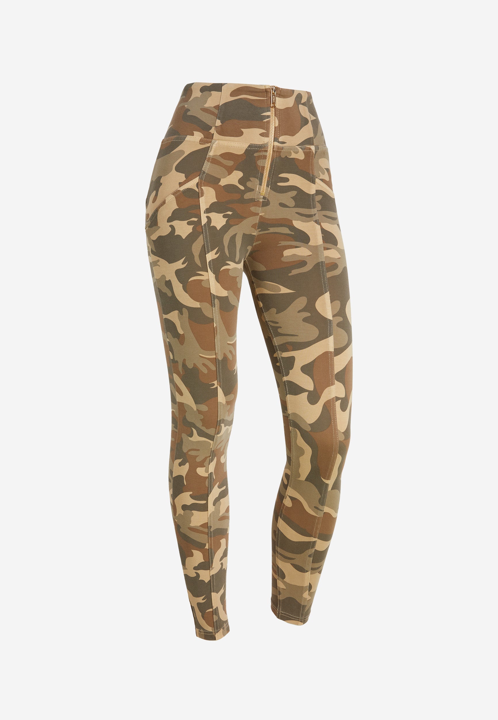 freddy-wr-up-pantaloni-vita-alta-zip-jersey-camouflage-superskinny image 6