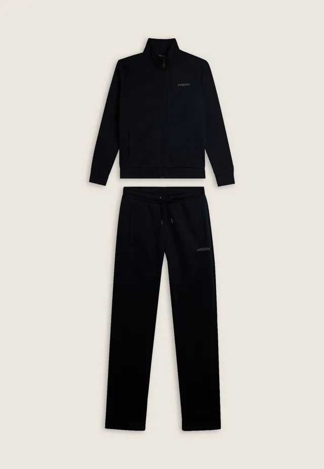 freddy-tuta-uomo-full-zip-felpa-garzata-collo-alto-gamba-dritta image 1