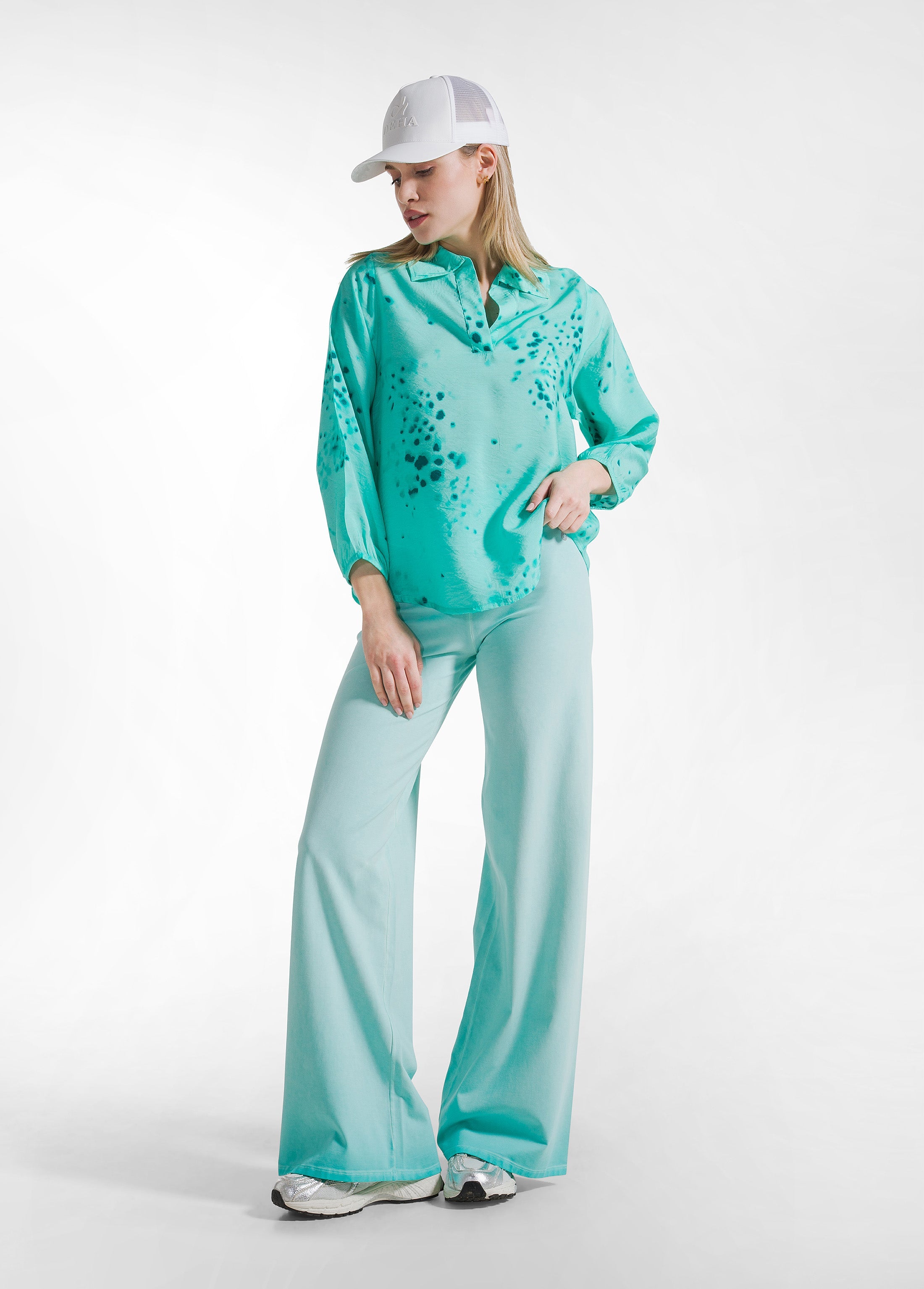 deha-camicia-in-viscosa-crinkle-stampata-blu image 4