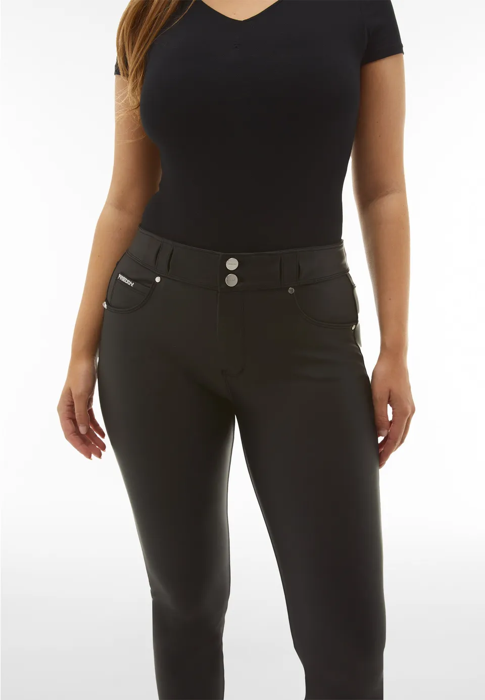 freddy-pantaloni-n-o-w-skinny-vita-media-in-similpelle-ecologica image 1