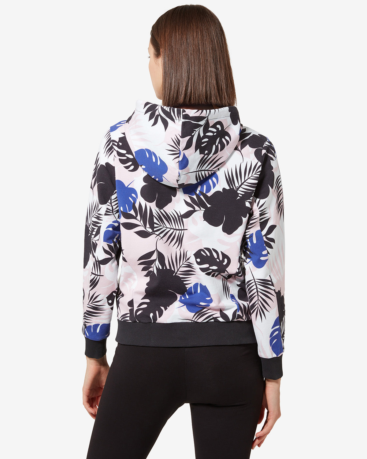 australian-flowers-hoodie-jacket-nero-giacca-felpa-con-cappuccio-donna image 3