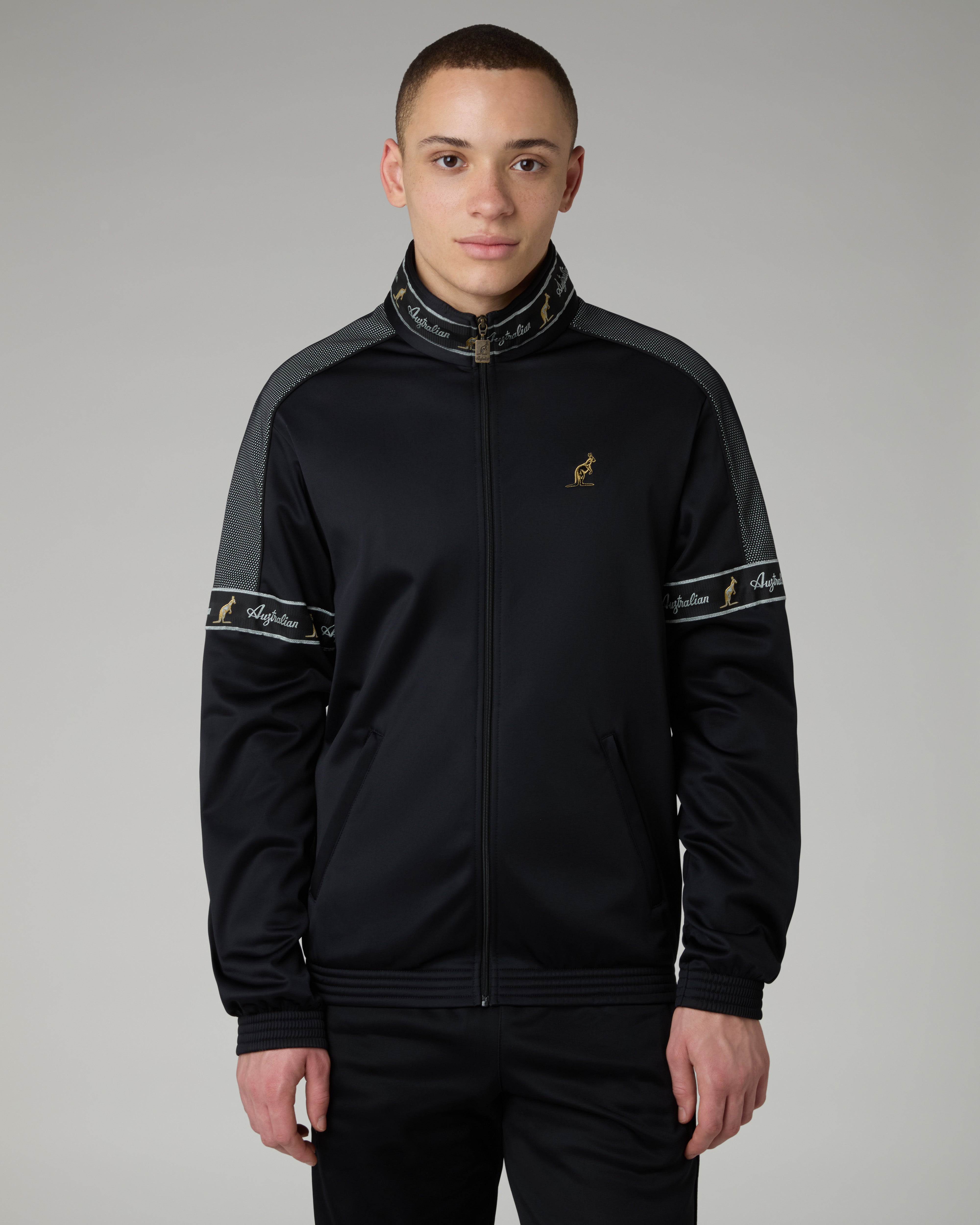 australian-black-tape-track-jacket-giacca-in-acetato-nera image 6