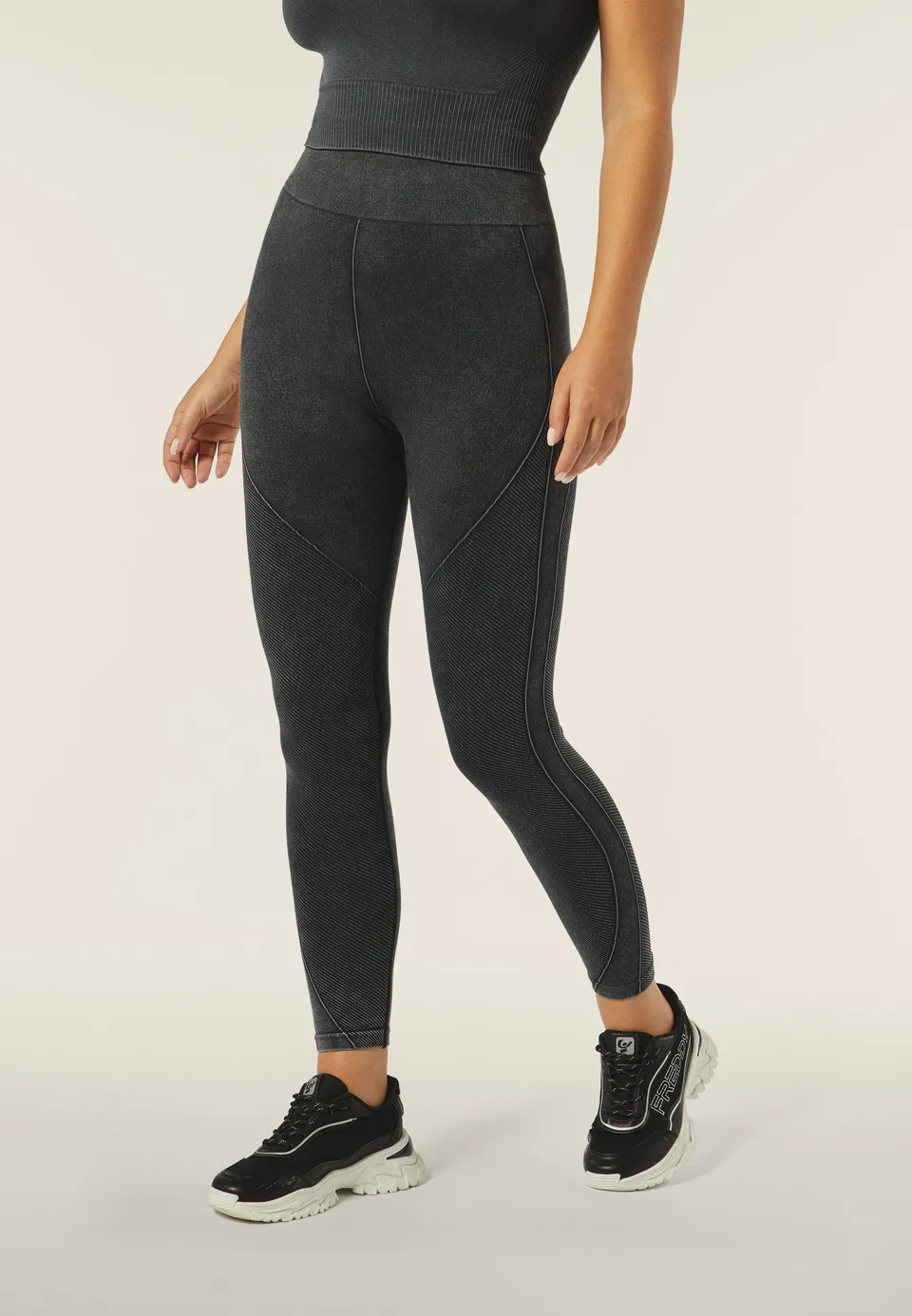 freddy-leggings-seamless-effetto-denim-vita-alta-7-8 image 1