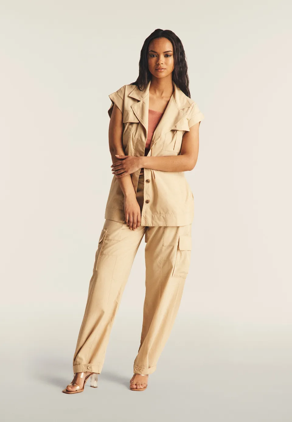 freddy-trench-donna-senza-maniche-con-cintura-in-vita image 1