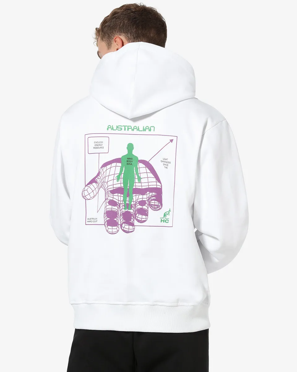 australian-hard-court-inner-balance-felpa-hoodie-bianco image 1