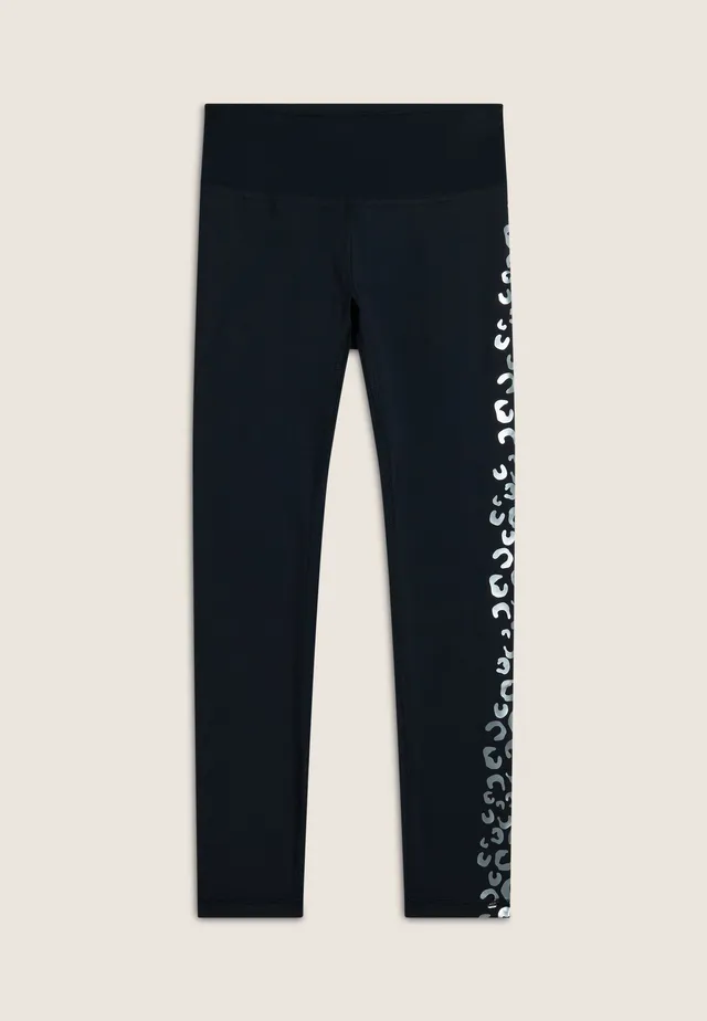freddy-leggings-7-8-superfit-vita-alta-contrasto-stampa-argento image 1