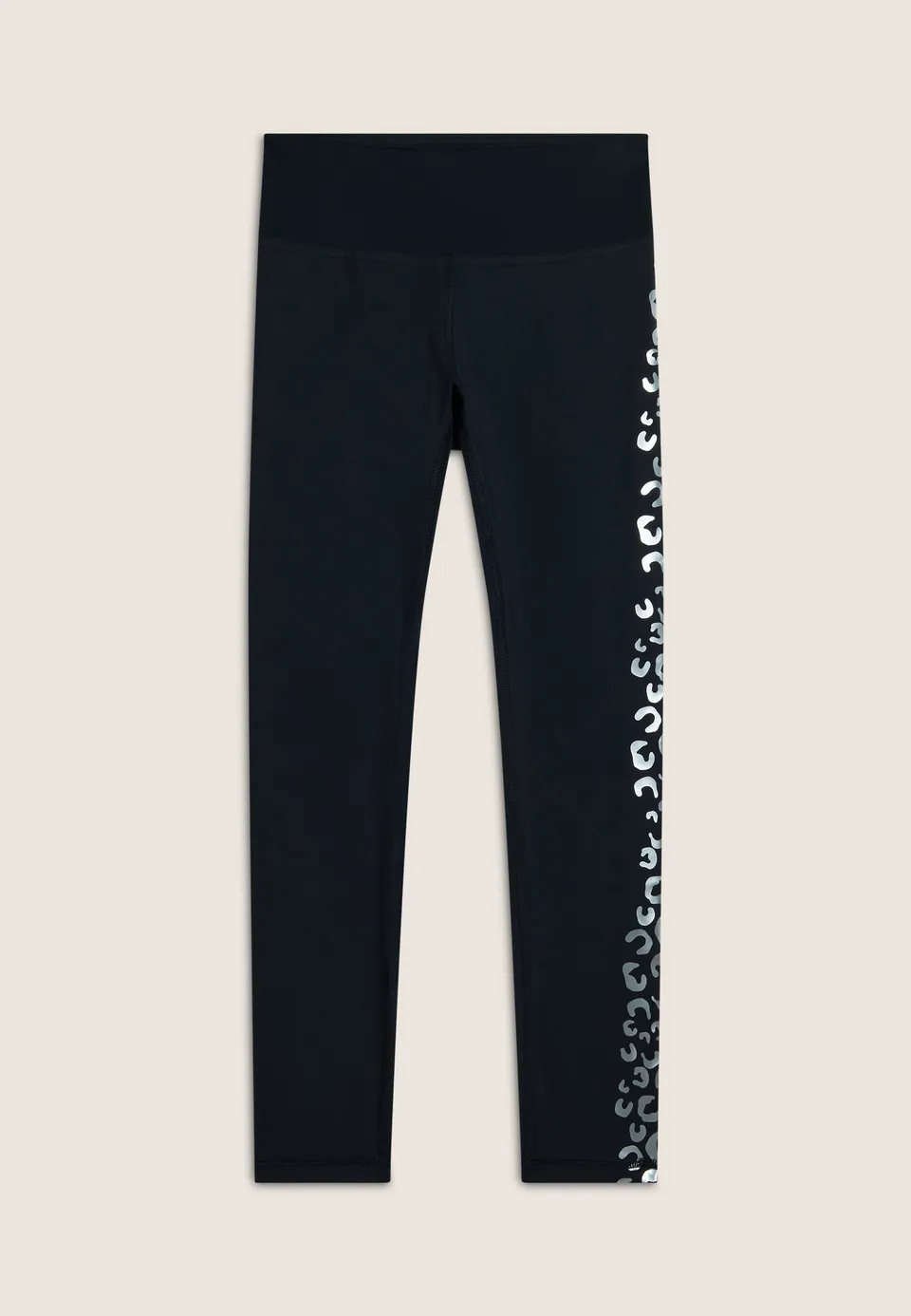 freddy-leggings-7-8-superfit-vita-alta-contrasto-stampa-argento image 1