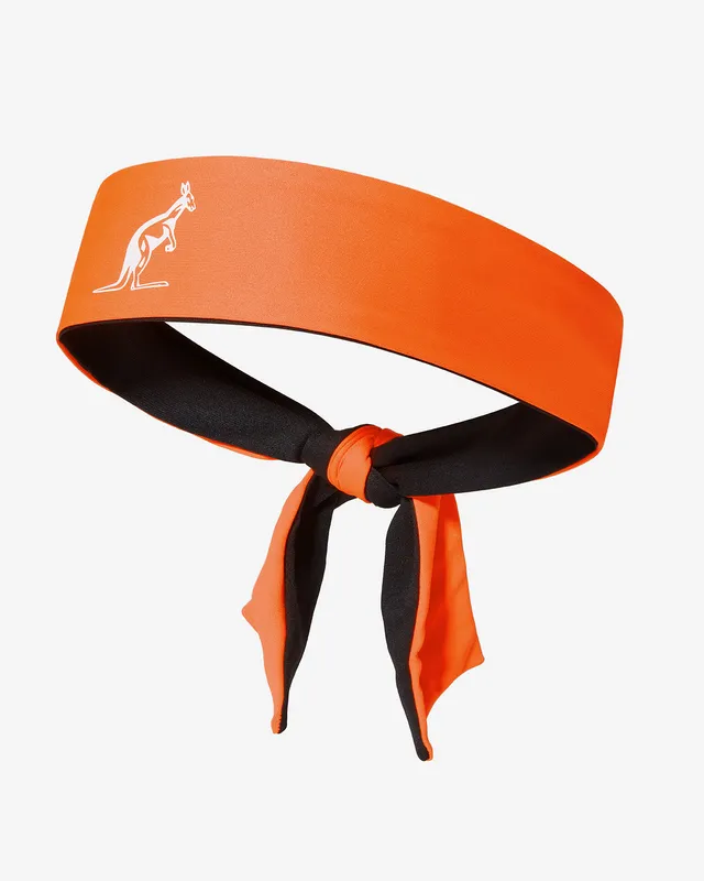 australian-bi-color-sweatband-tennis-fascia-tennis-arancio image 1