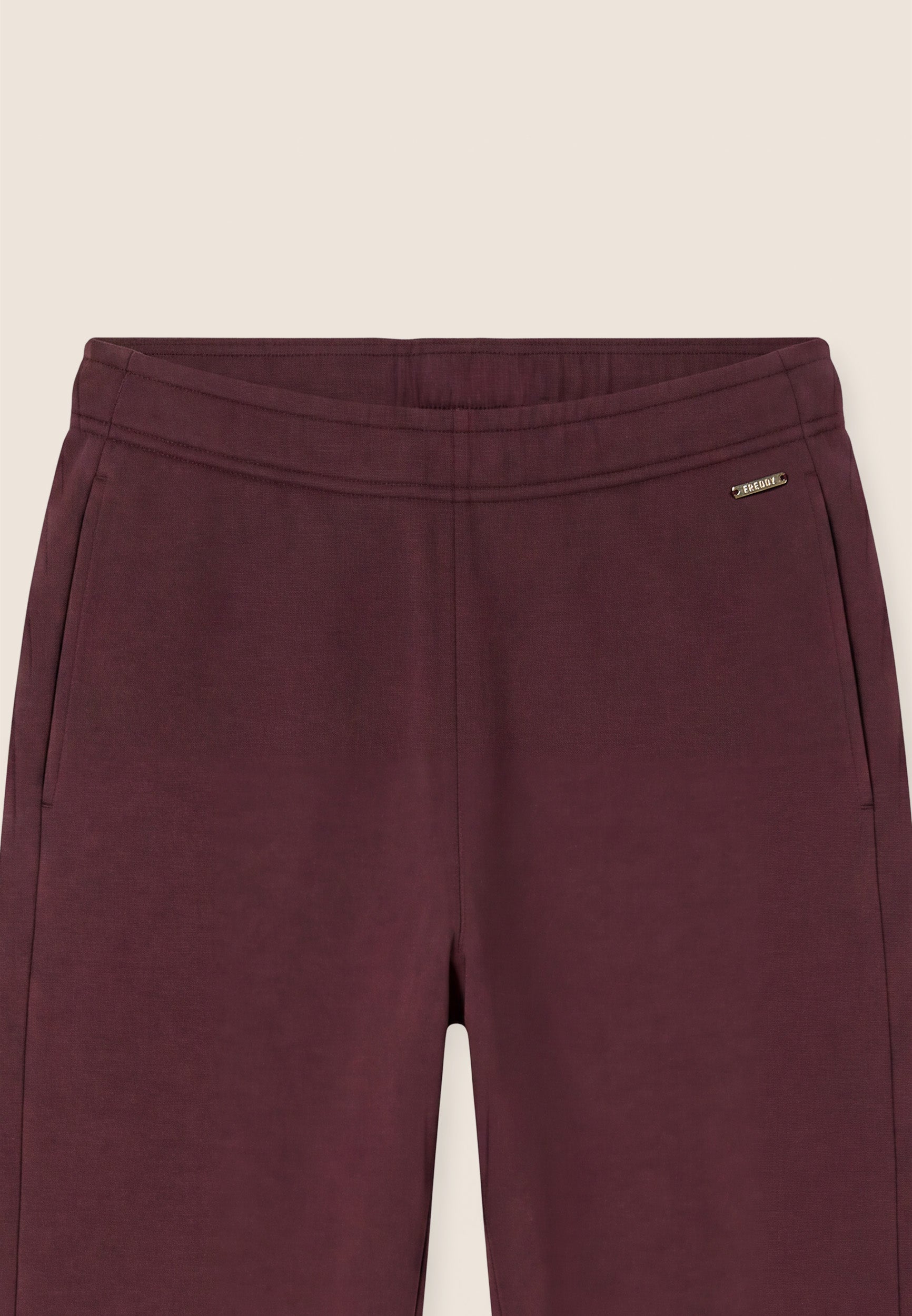 freddy-pantaloni-regular-fit-a-carota-in-felpa-modal image 7