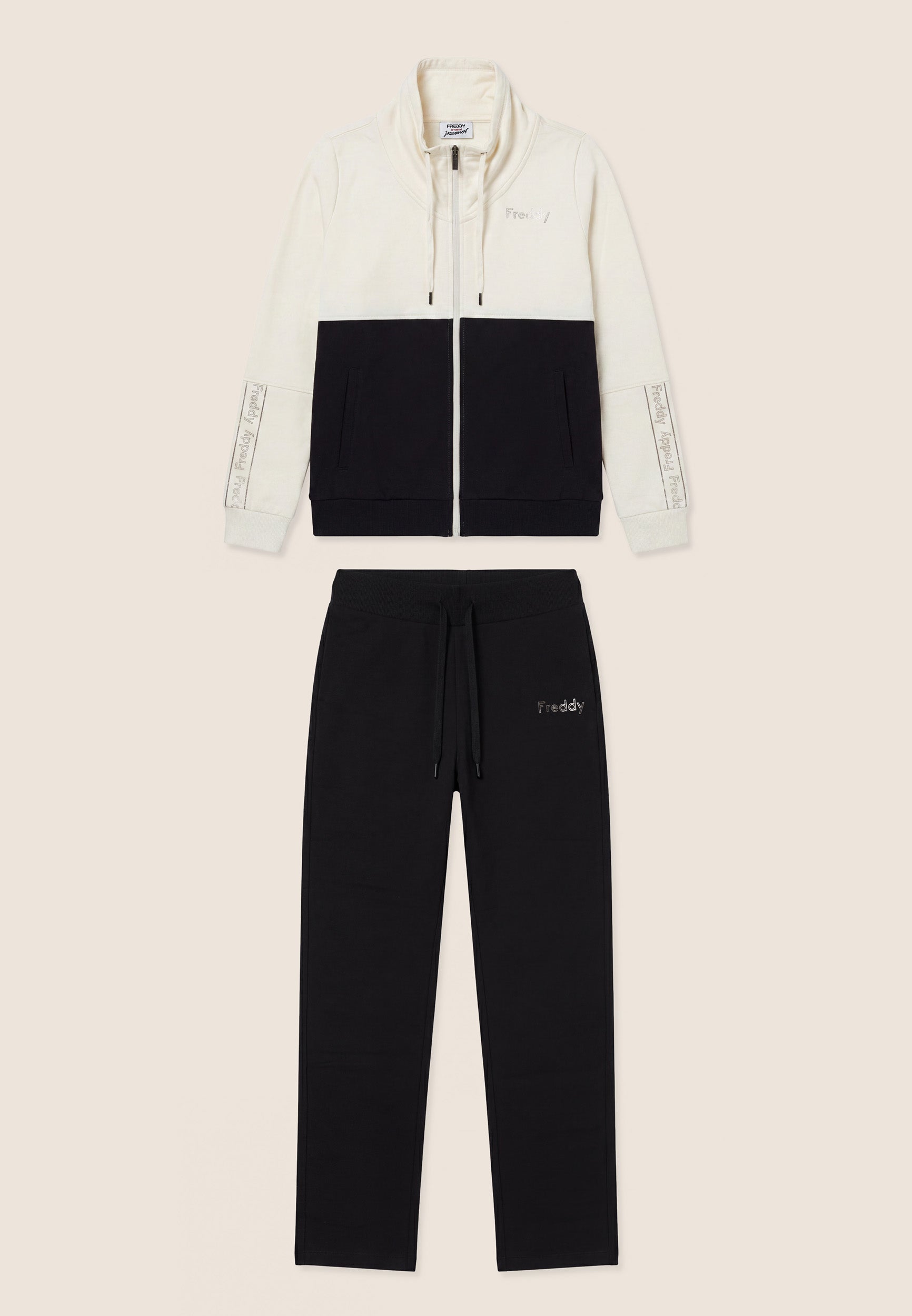 freddy-tuta-sportiva-donna-colour-block-con-zip-e-collo-alto image 4