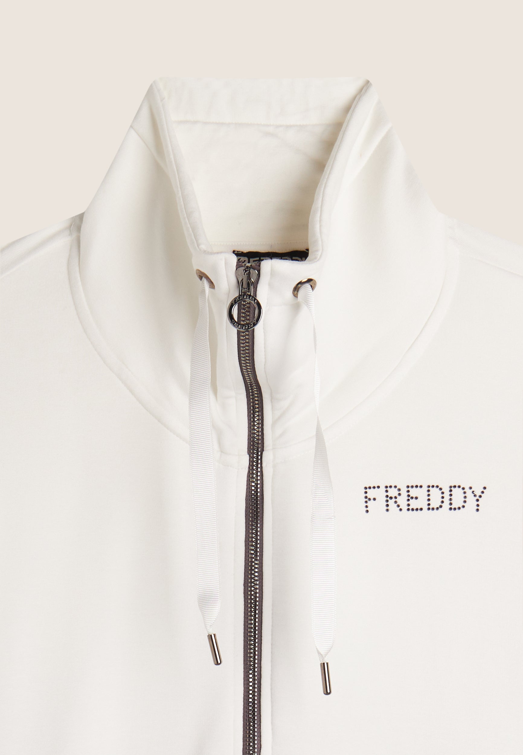 freddy-felpa-donna-con-zip-e-collo-alto-banda-velluto image 7