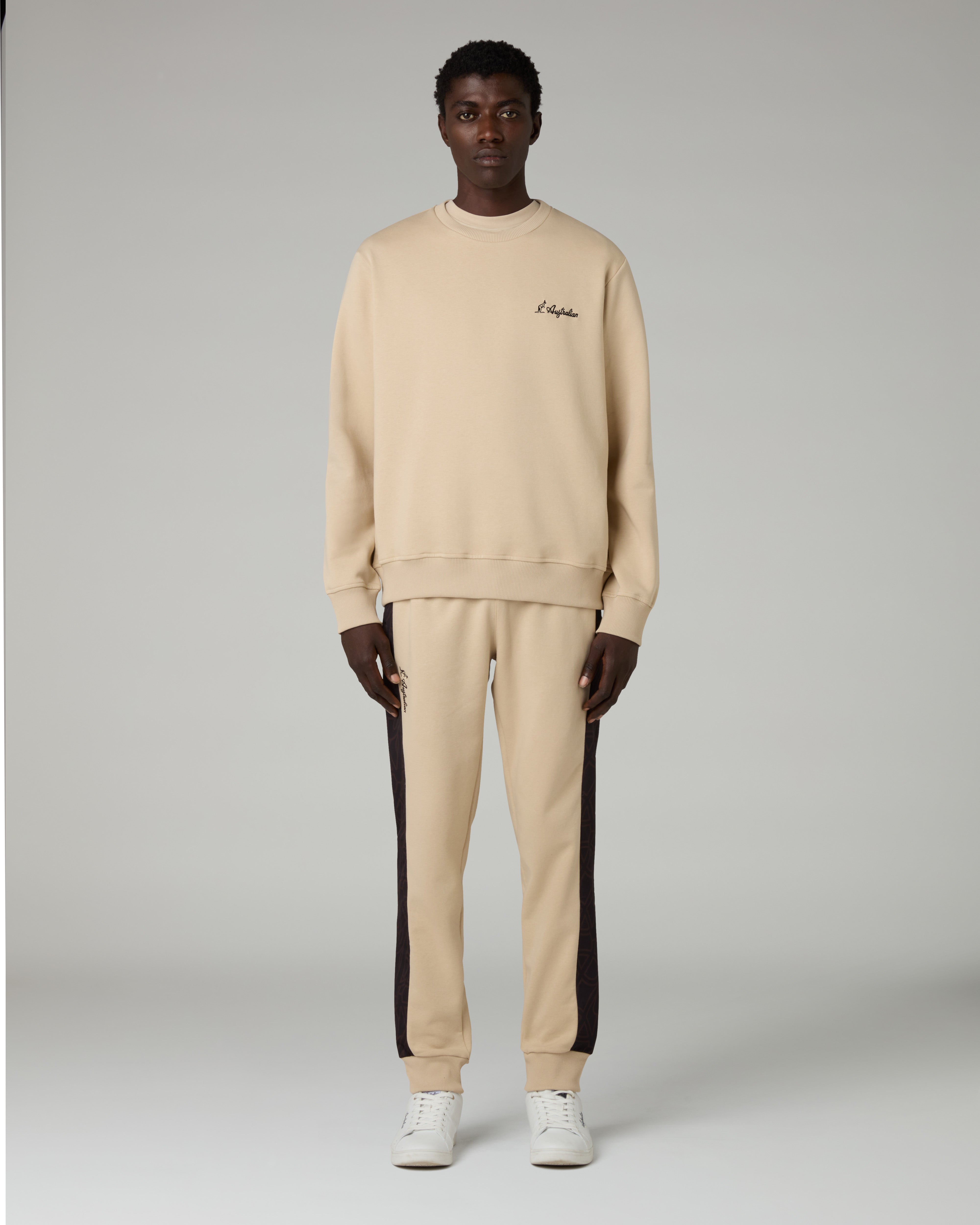 australian-iconissima-crewneck-felpa-girocollo-sabbia image 2