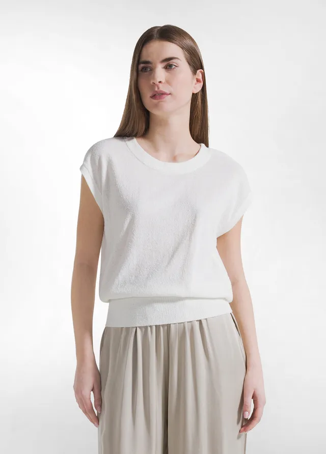 deha-d42383-top-sportivo-stretch-aderente-bianco image 1