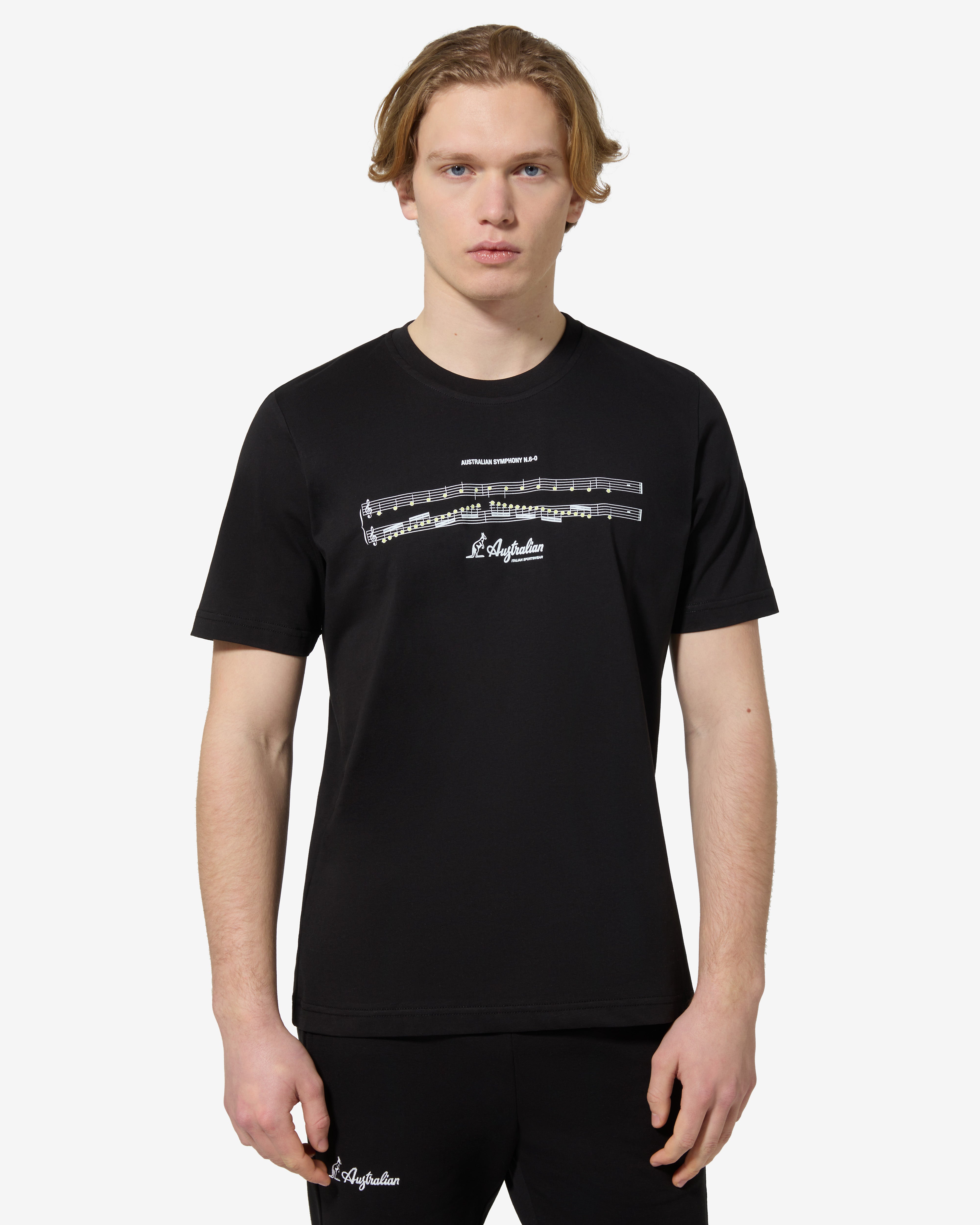 australian-symphony-t-shirt-in-cotone-regular-fit-nero image 1