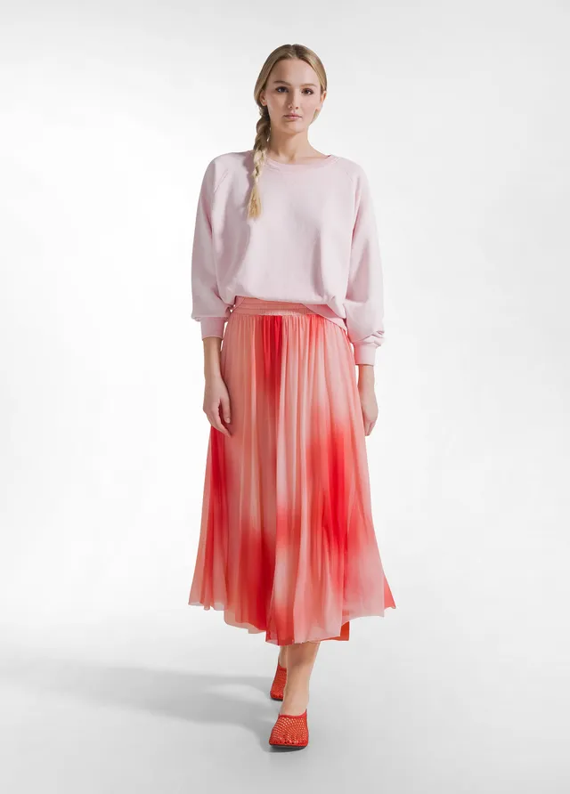 deha-gonna-plissettata-in-tulle-allover-rosso image 1
