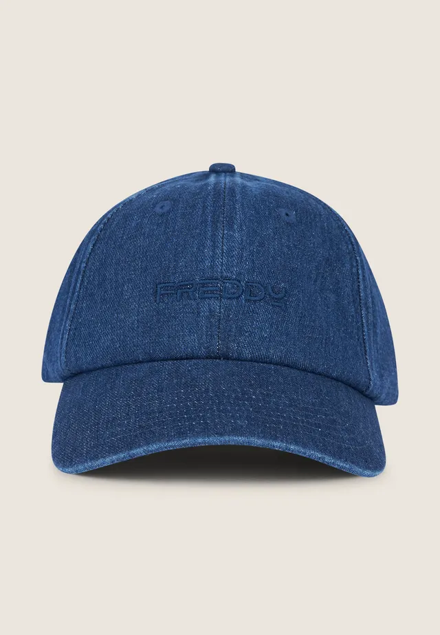 freddy-cappellino-da-baseball-in-denim-con-ricamo-tono-su-tono image 1