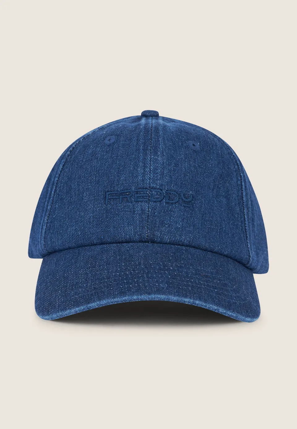 freddy-cappellino-da-baseball-in-denim-con-ricamo-tono-su-tono image 1