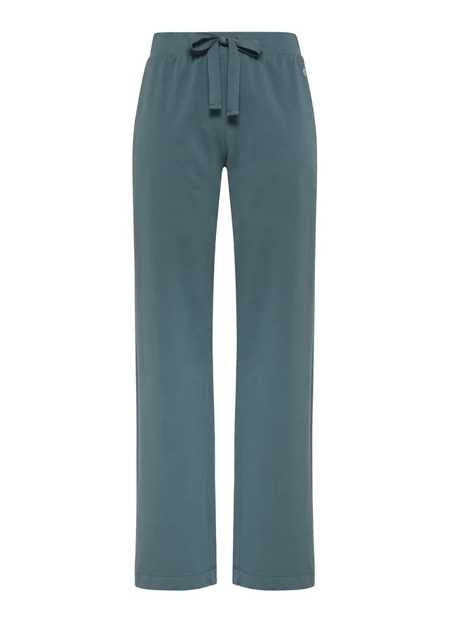 deha-pantalone-felpa-organica-blu-vita-con-coulisse image 1