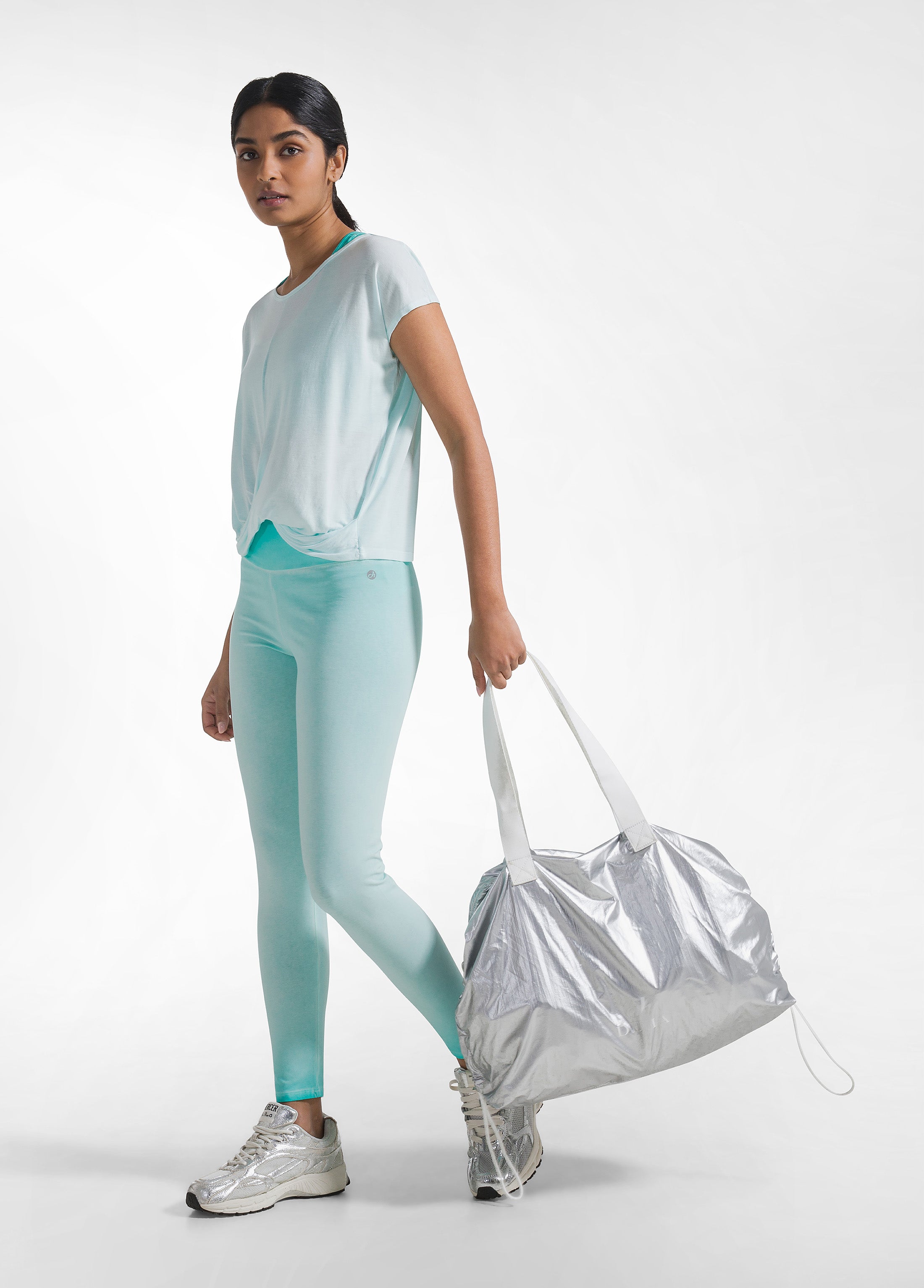 deha-d42932-metallic-shopper-bag-grigio-in-tessuto-tecnico image 1