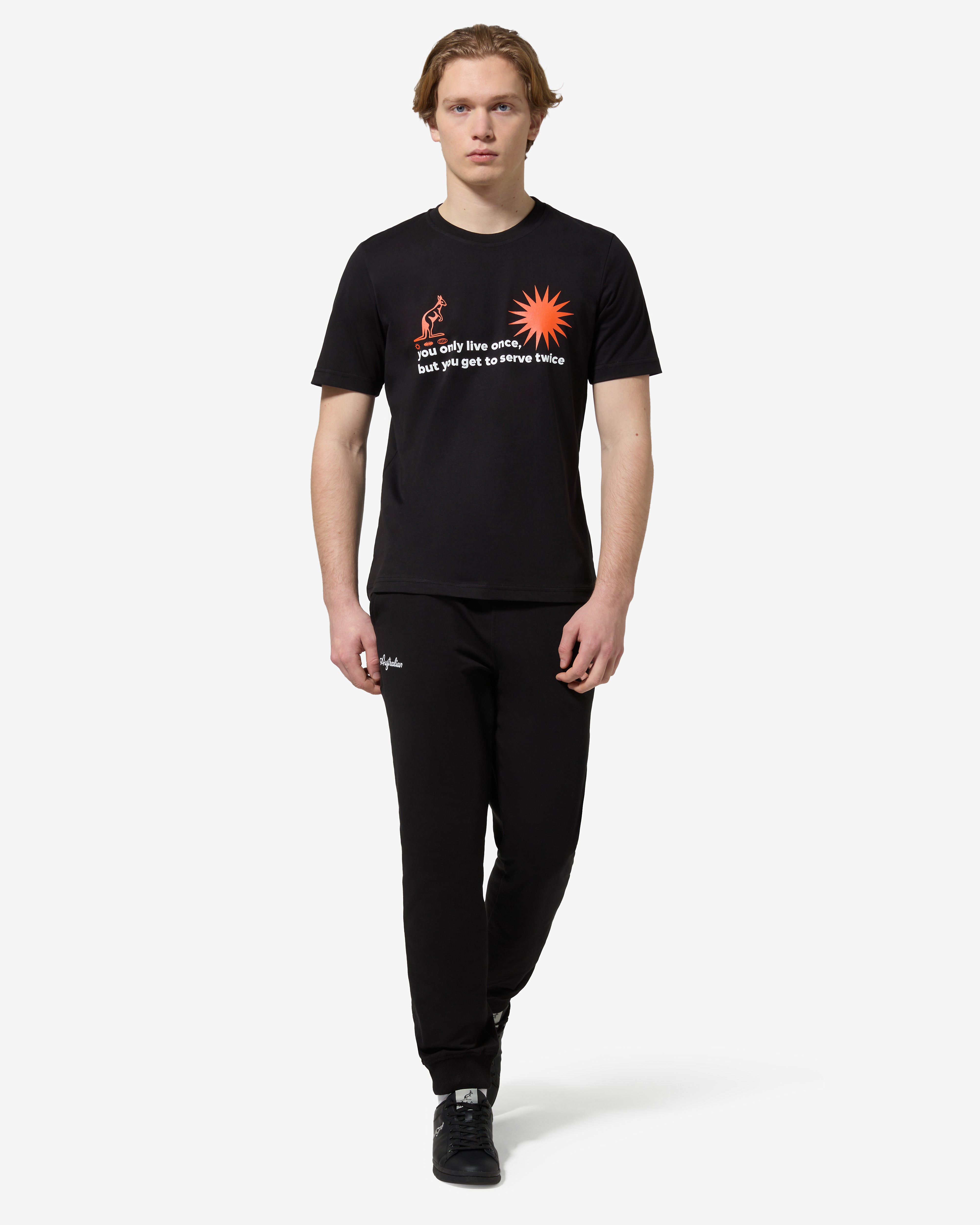 australian-essential-camomaps-track-pant-pantalone-tuta-nero image 2