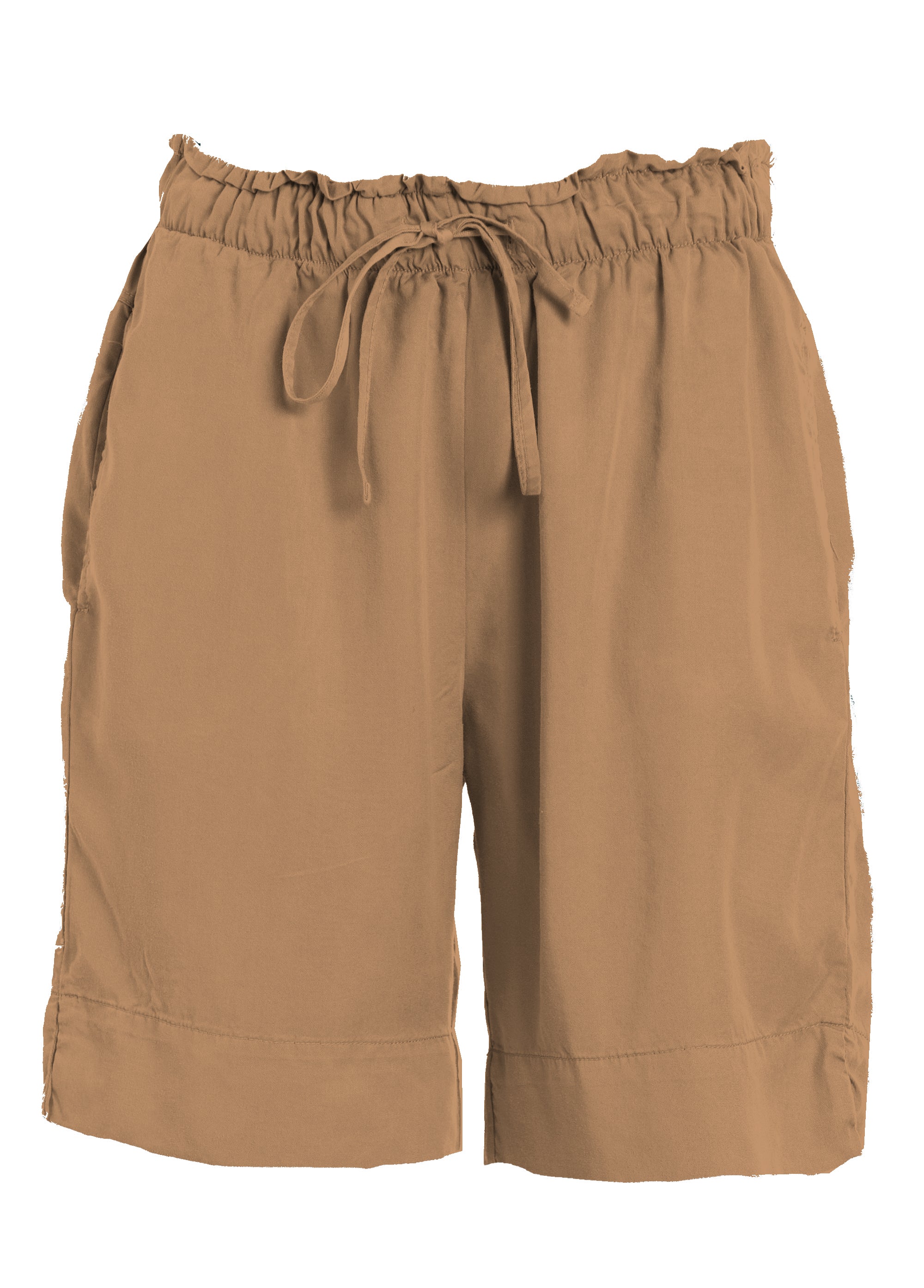 deha-shorts-in-twill-tencel-lyocell-marrone-a00687 image 1