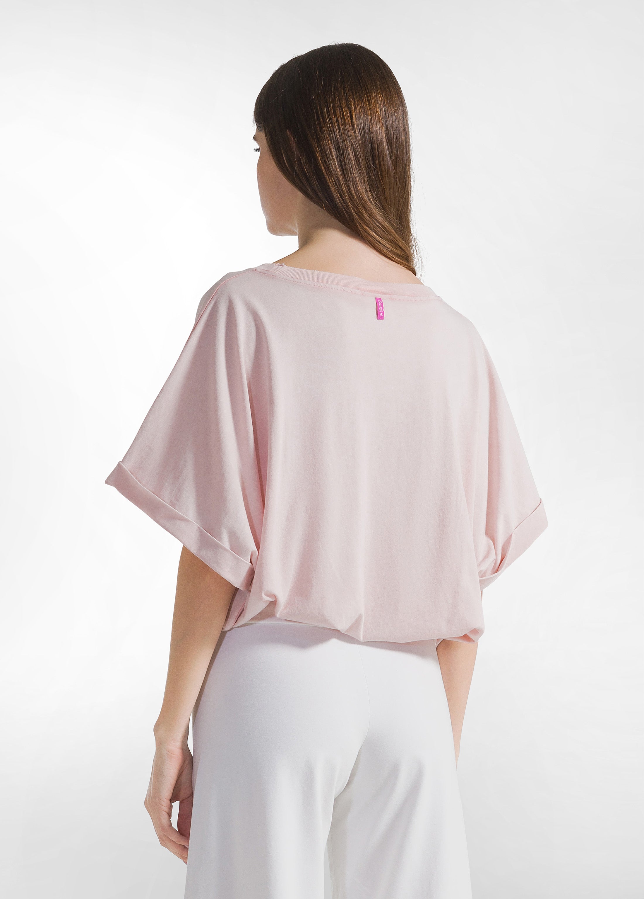 deha-t-shirt-ampia-effetto-sfumato-rosa image 2