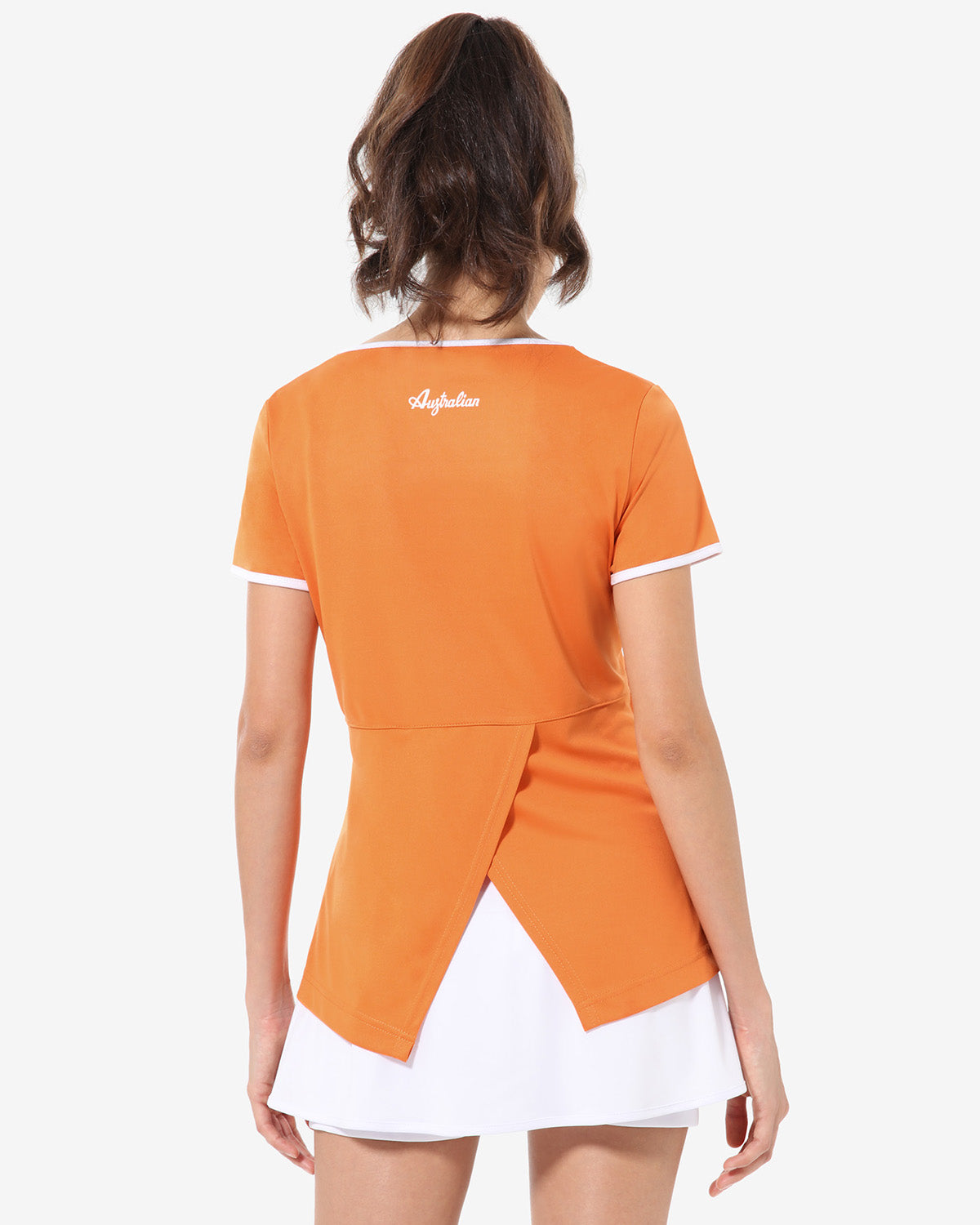 australian-slit-back-t-shirt-tennis-t-shirt-ace-arancio-acceso image 3