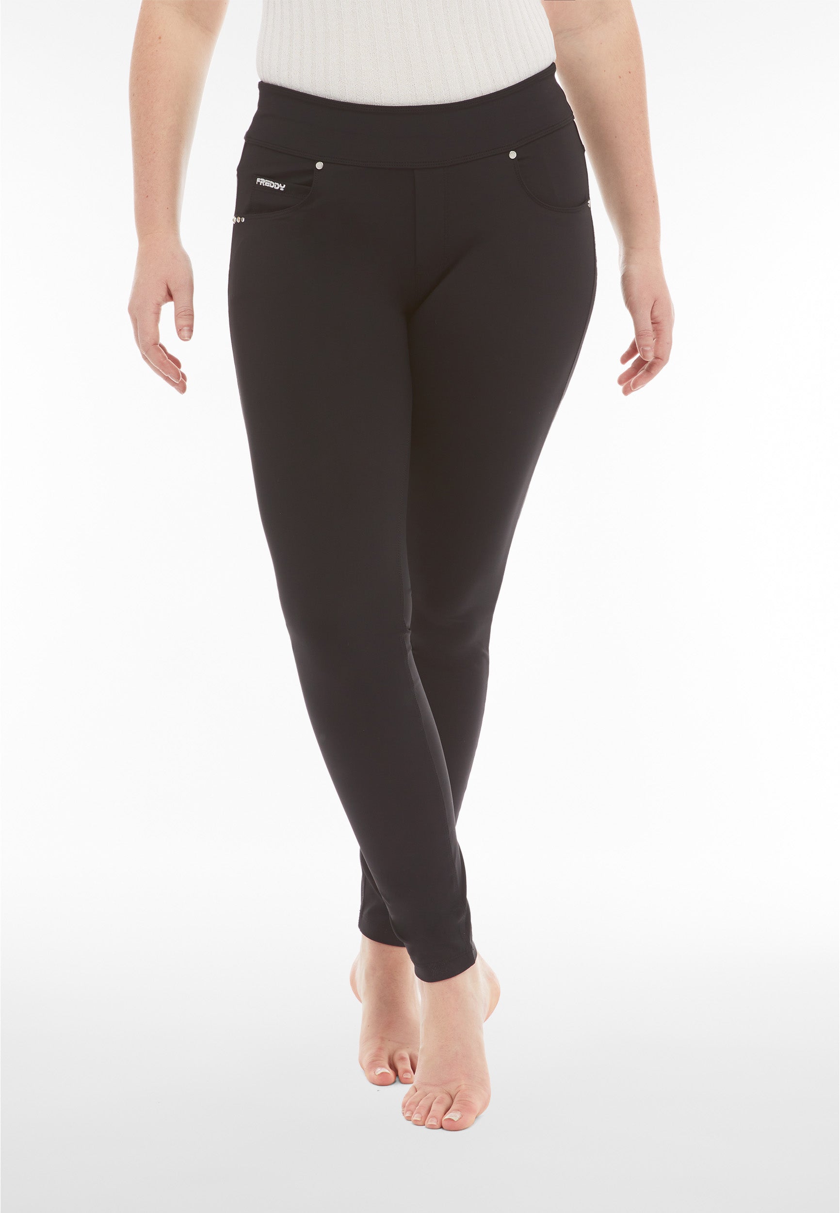 freddy-leggings-n-o-w-slim-fit-vita-media-in-tessuto-bioattivo image 1