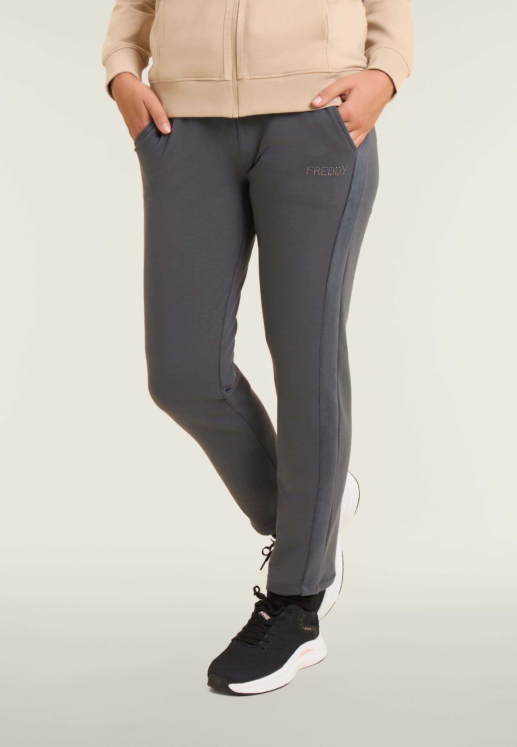 freddy-pantaloni-sportivi-donna-con-inserto-in-velluto image 8