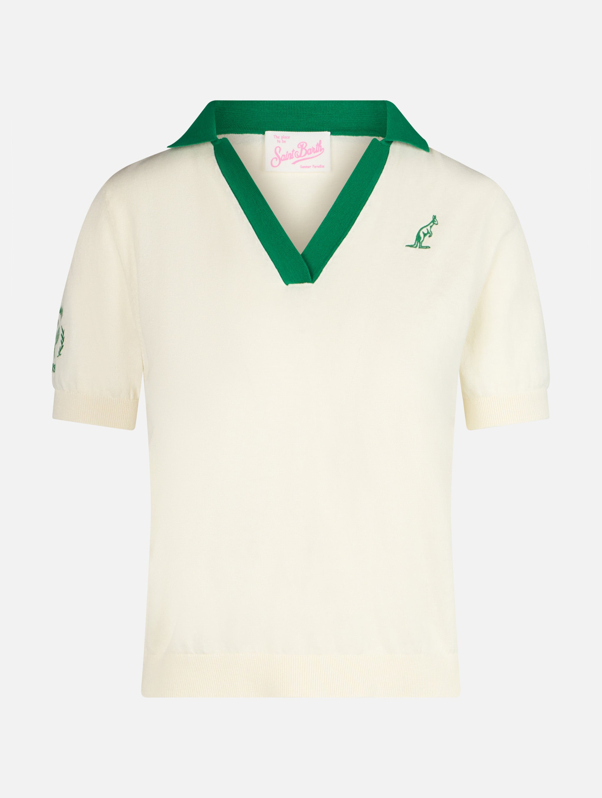 australian-polo-shirt-evonne-mc2-saint-barth-x-australian-in-cotone-bianco image 5