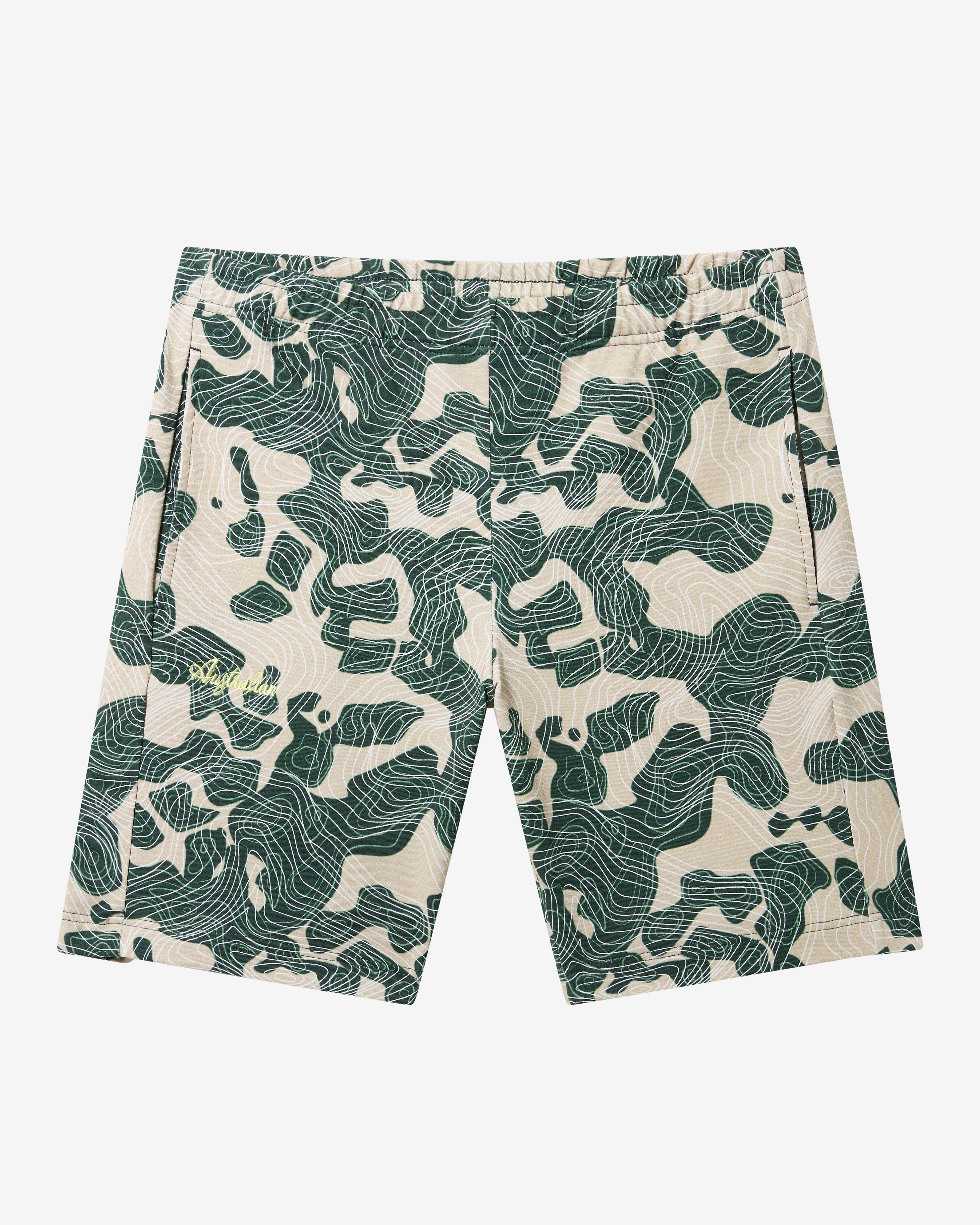 australian-camomaps-short-in-felpa-elasticizzata-con-stampa-made-in-italy image 6