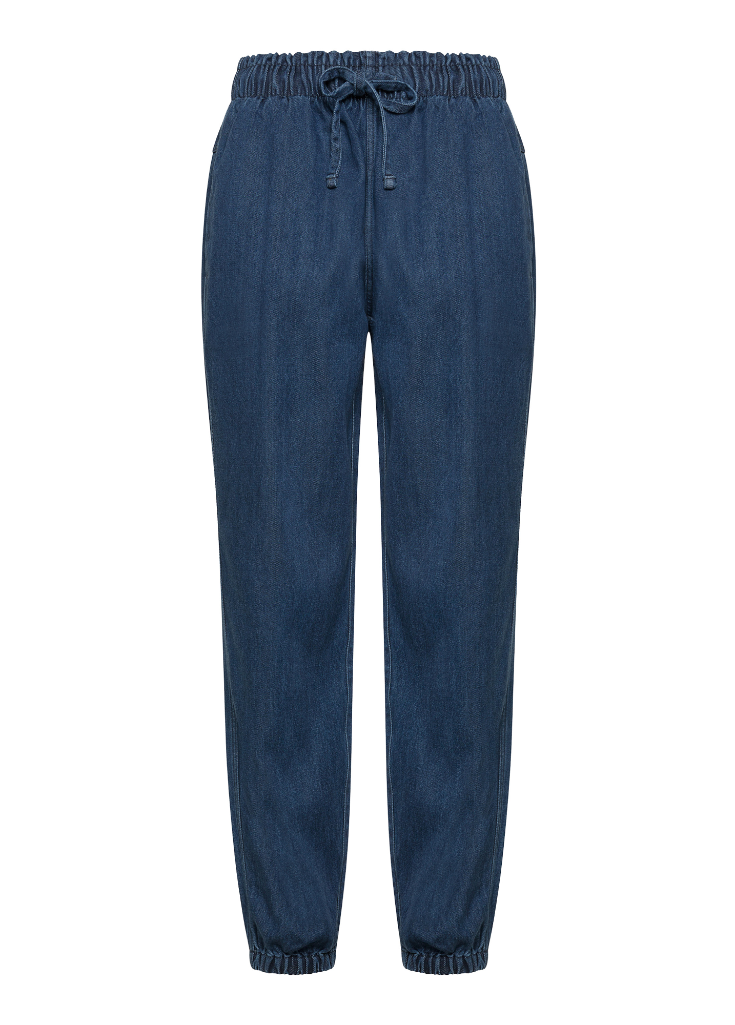 deha-a00629-pantalone-jogger-donna-in-denim-lyocell-blu image 5