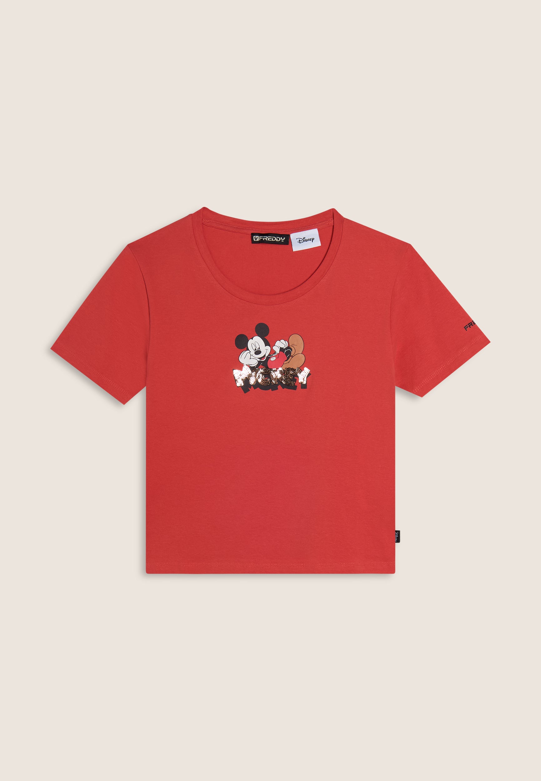 freddy-t-shirt-cropped-slim-fit-mickey-mouse-in-jersey-lycra image 6