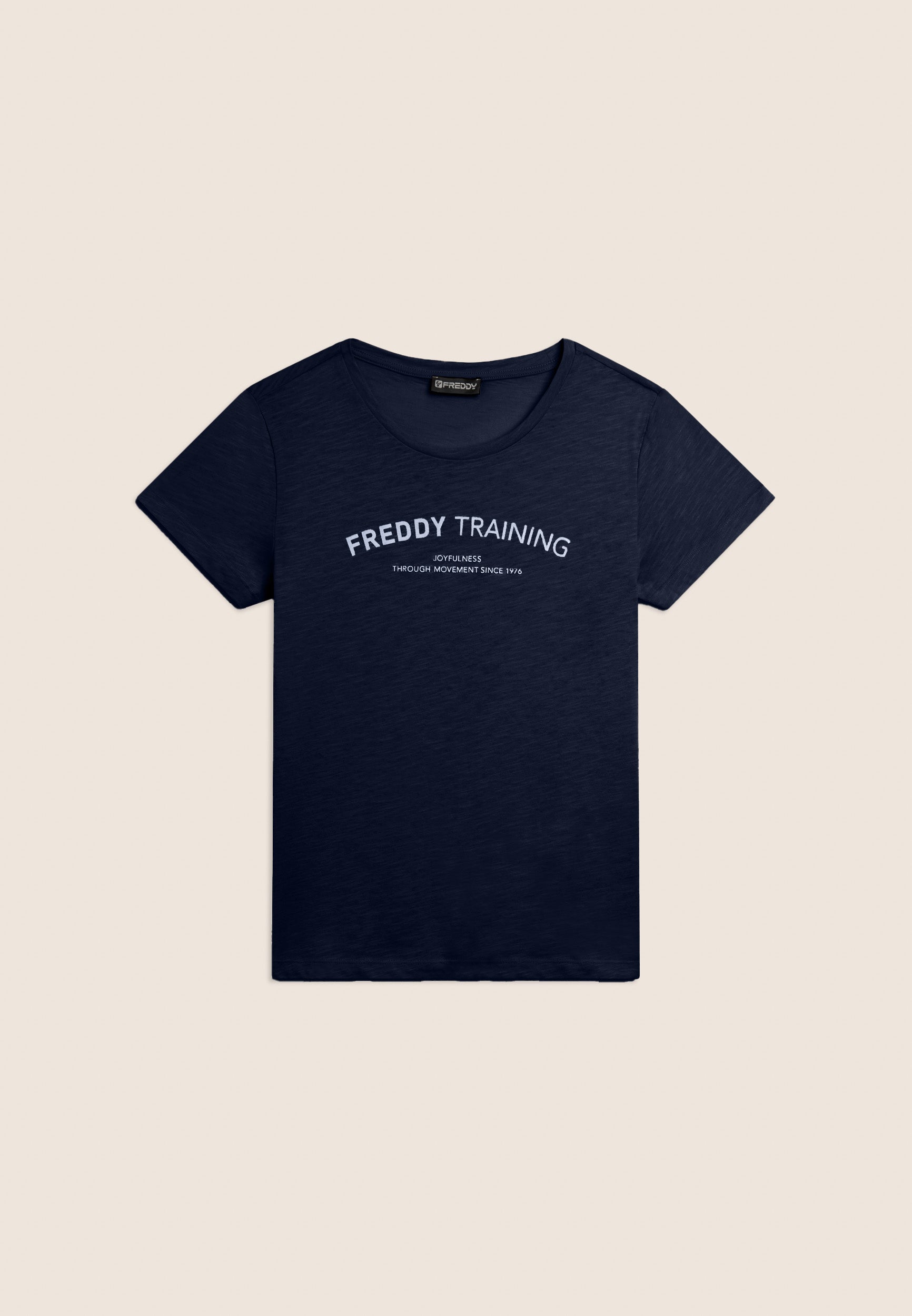 freddy-t-shirt-training-donna-jersey-fiammato-con-grafica-glitter image 8