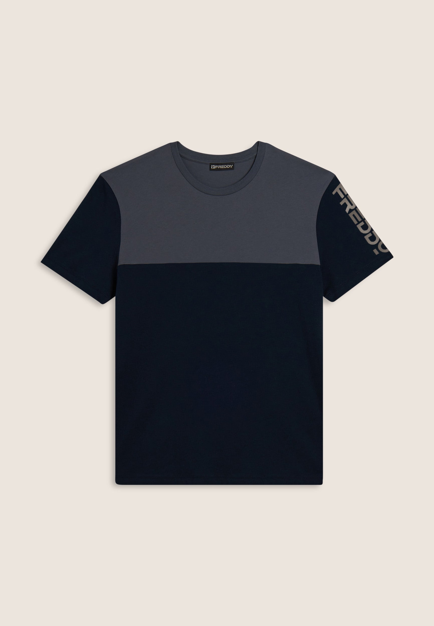 freddy-t-shirt-uomo-colour-block-con-stampa-spalla image 8