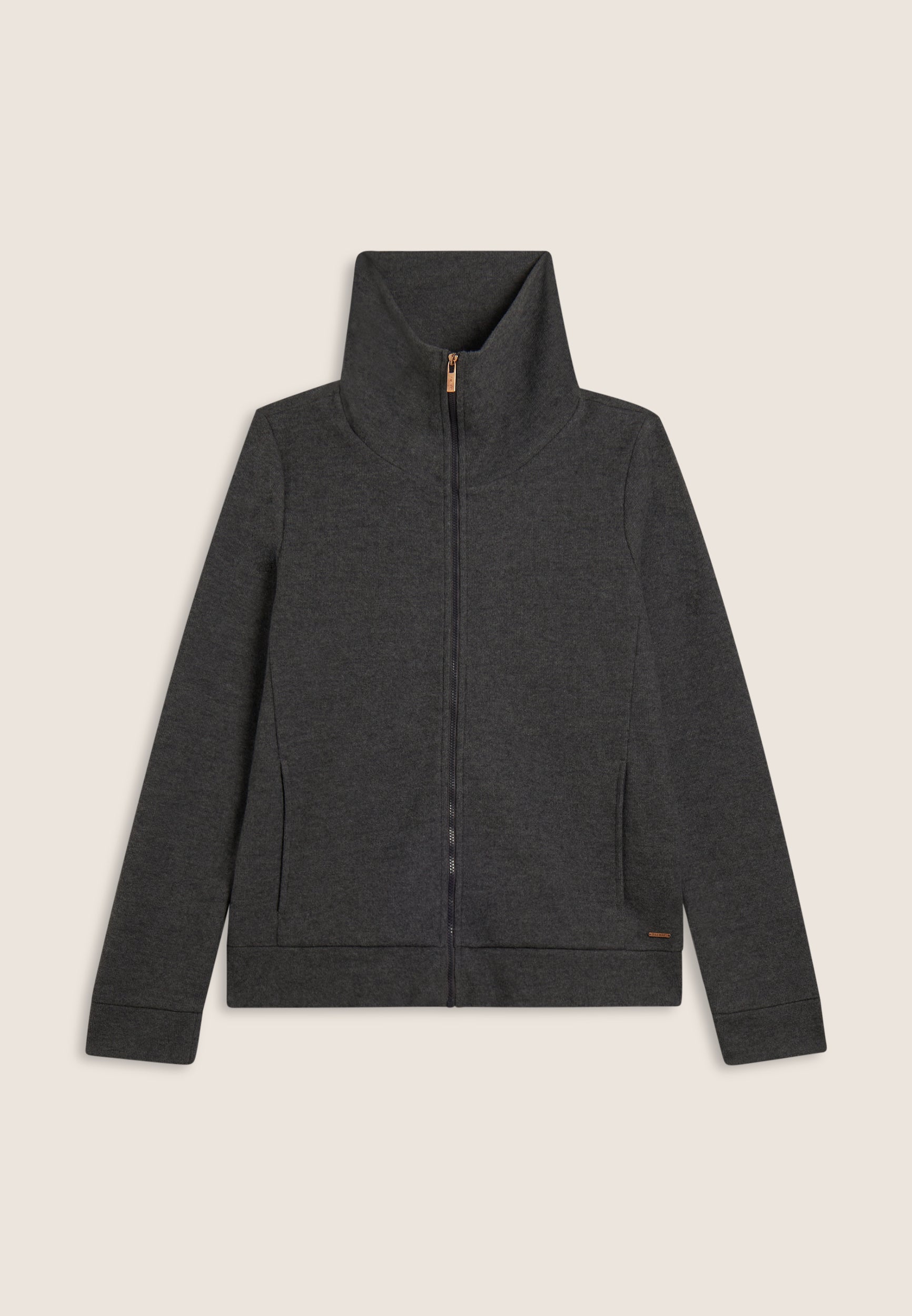 freddy-felpa-donna-full-zip-collo-alto-effetto-tricot image 5