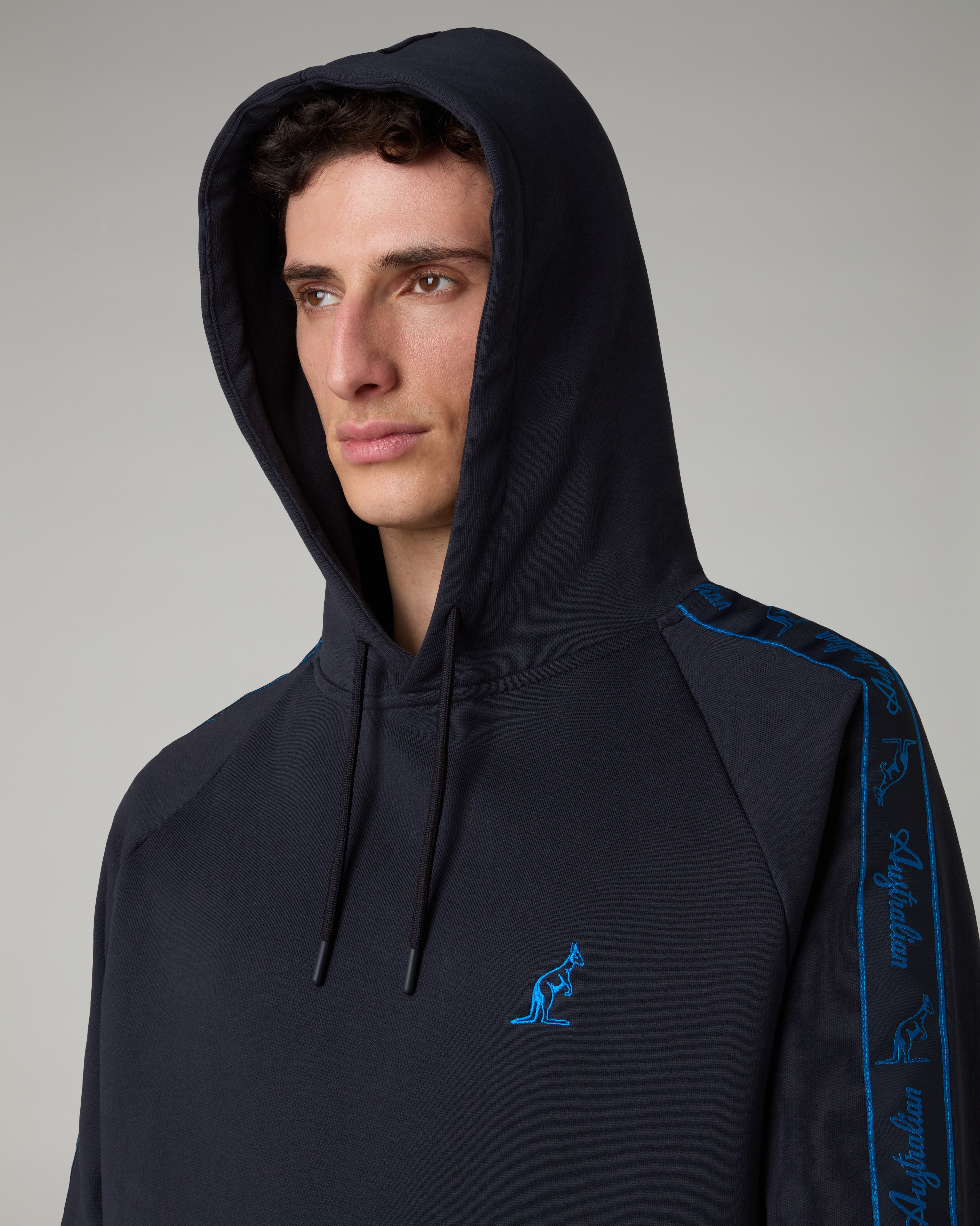 australian-tape-hoodie-felpa-con-cappuccio-blu-navy image 4