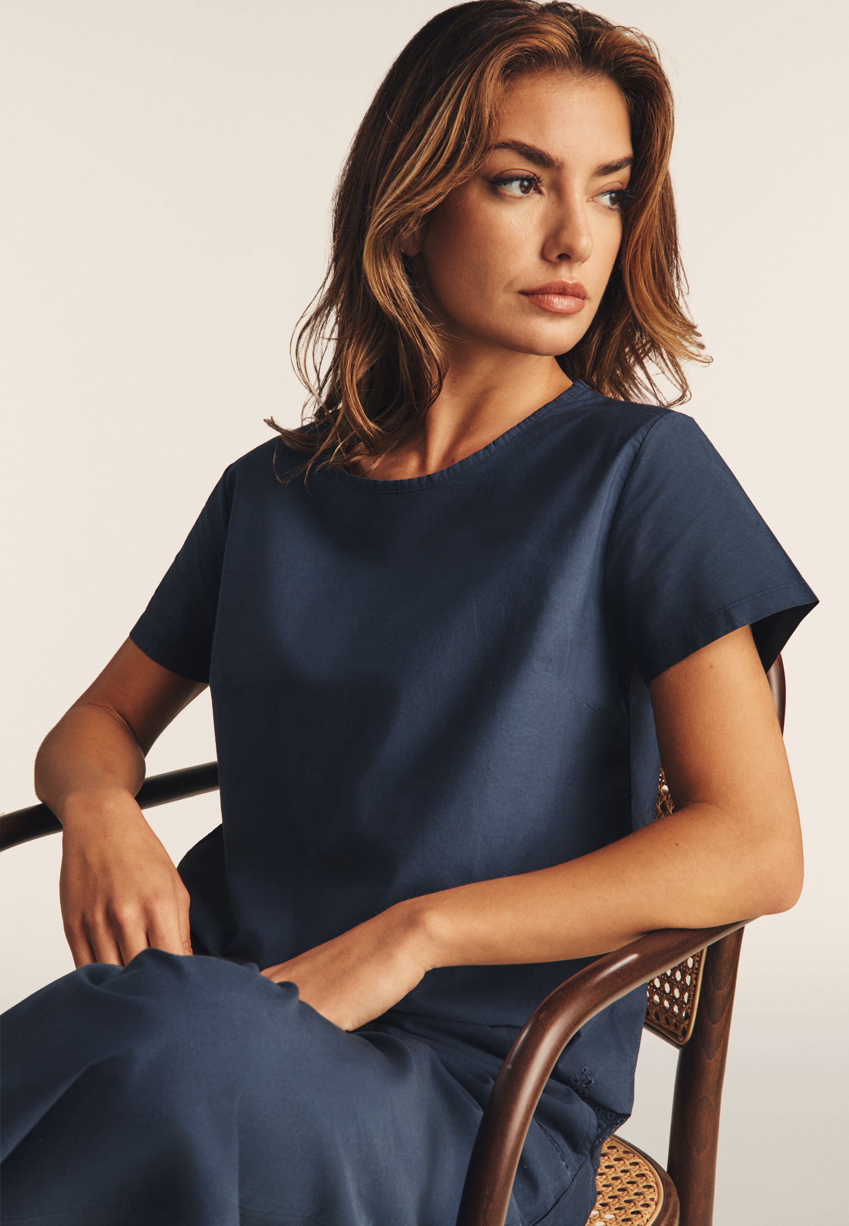 freddy-t-shirt-regular-in-cotone-con-ricami-sangallo image 4