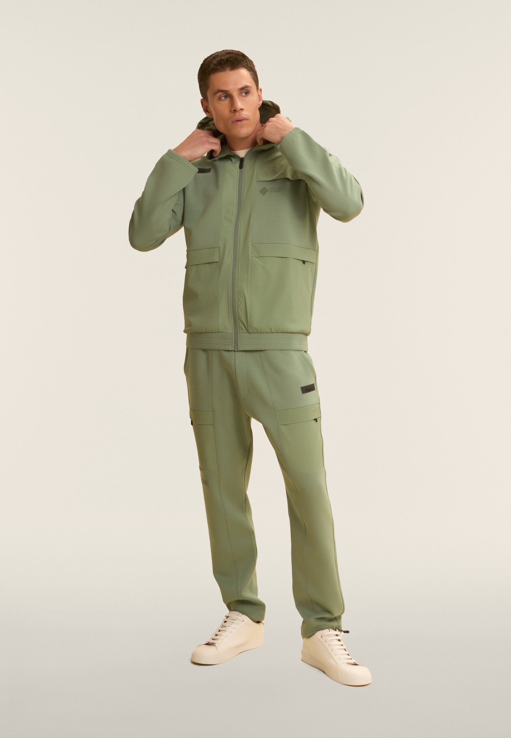 freddy-felpa-zip-cappuccio-con-inserti-nylon-rip-stop image 5