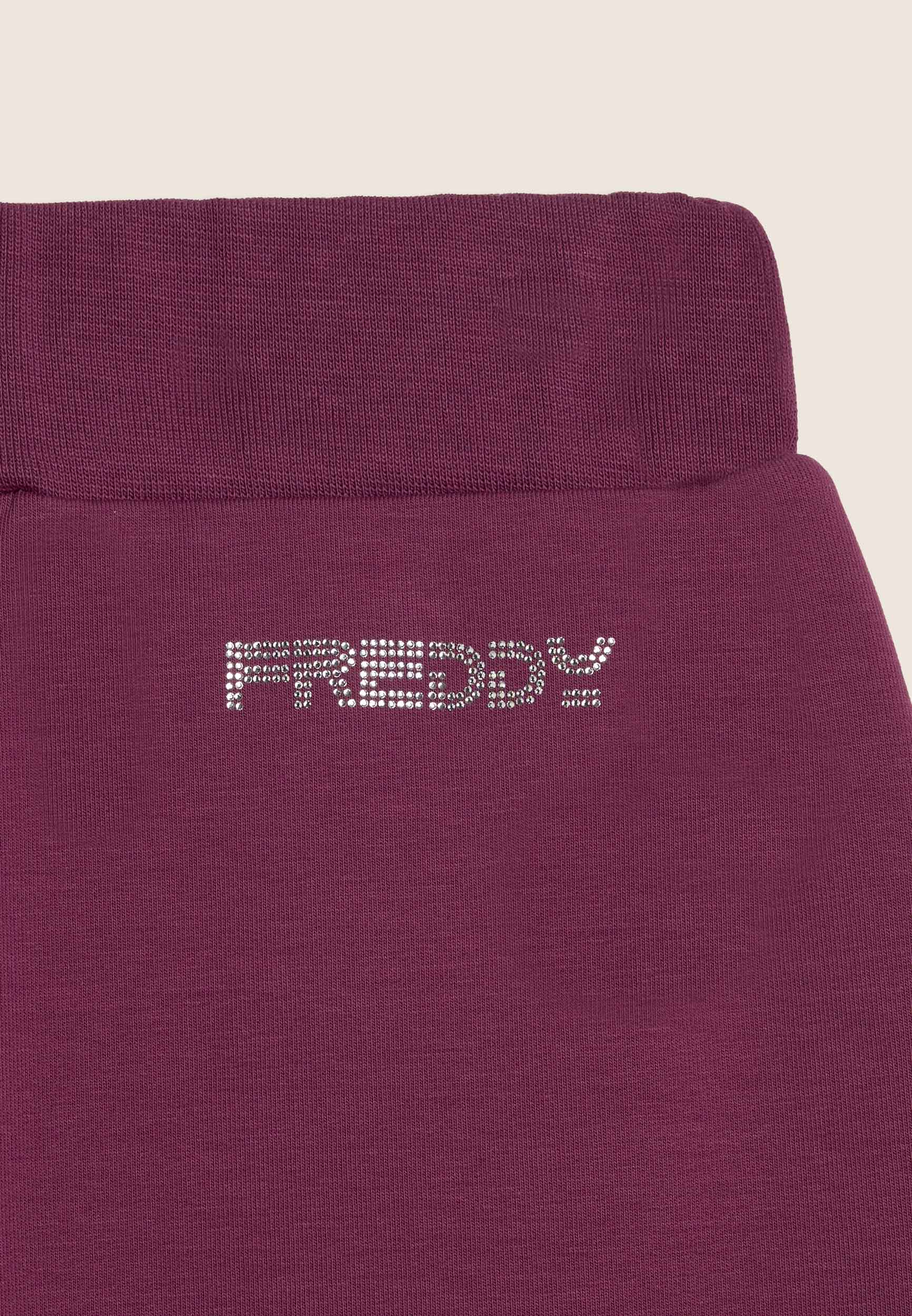 freddy-pantaloni-junior-a-gamba-ampia-con-spacco-centrale-cotone-elasticizzato image 6