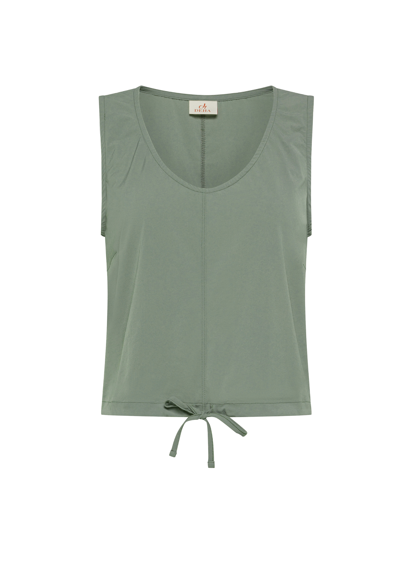 deha-top-in-nylon-con-logo-verde-top-smantico-leisurewear-donna image 1
