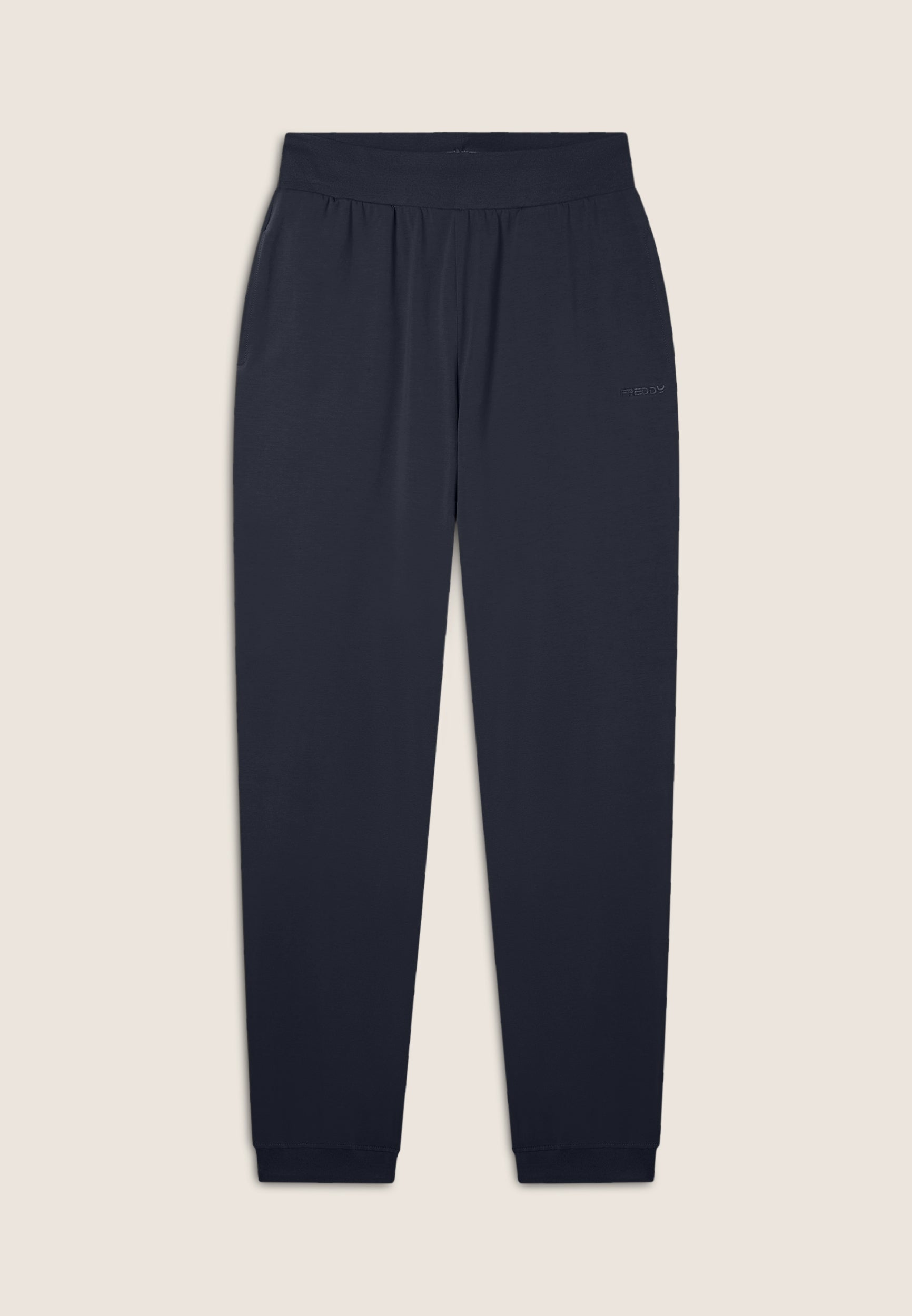 freddy-pantaloni-joggers-donna-in-jersey-con-elastico-logato image 8