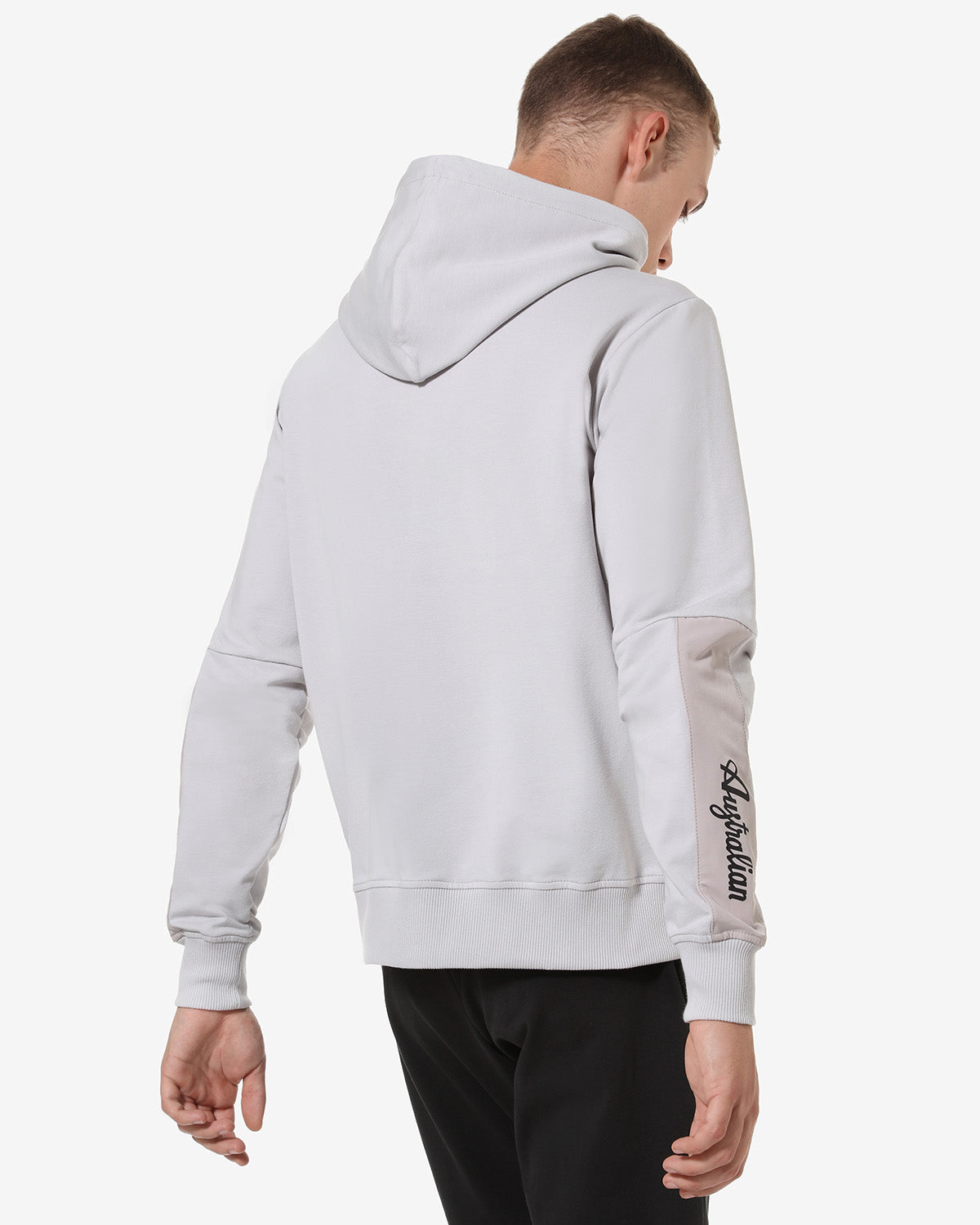 australian-city-hoodie-sportswear-felpa-cappuccio-cenere image 3