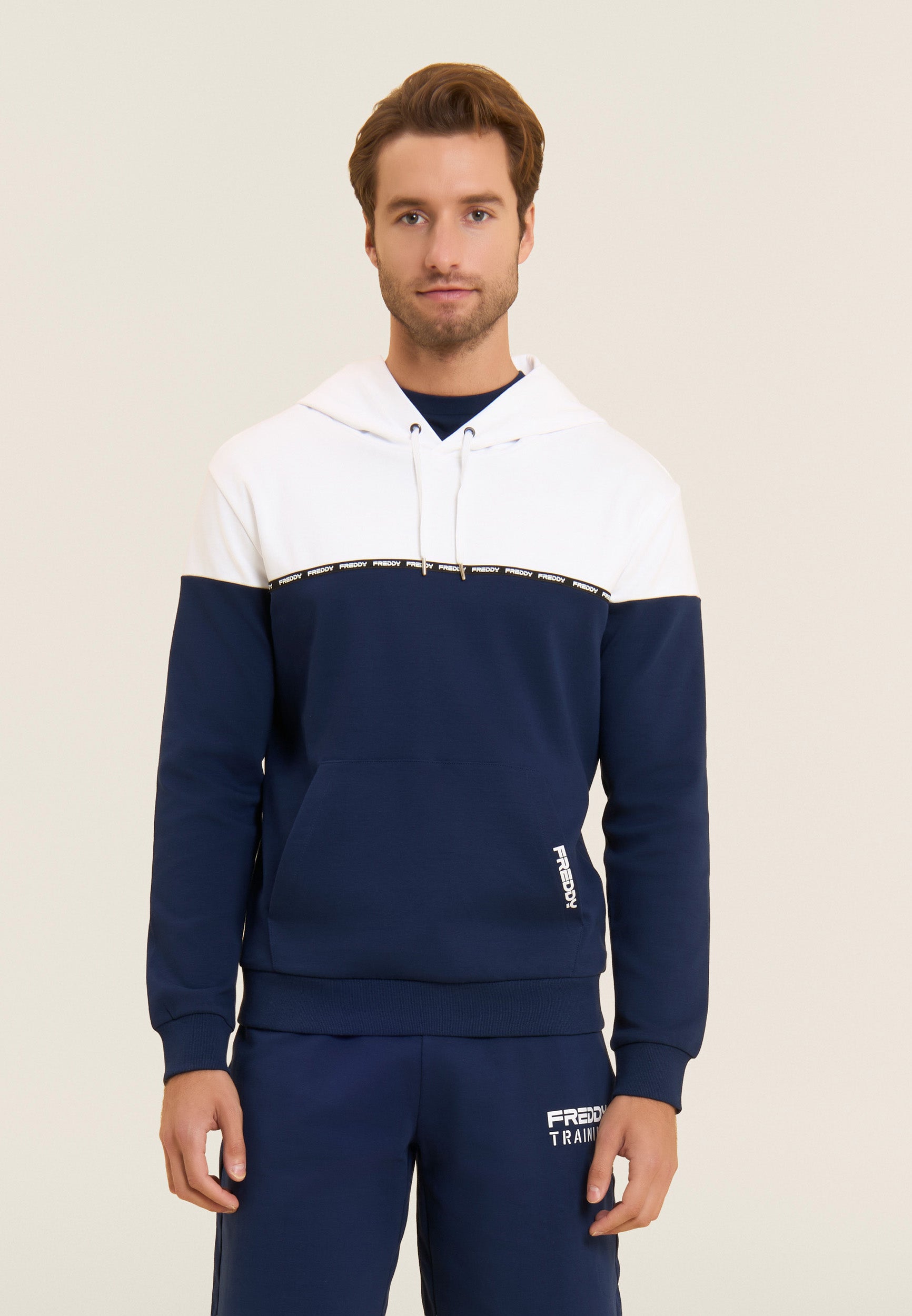 freddy-felpa-colour-block-con-cappuccio-in-interlock-100-cotone-wr-up image 1