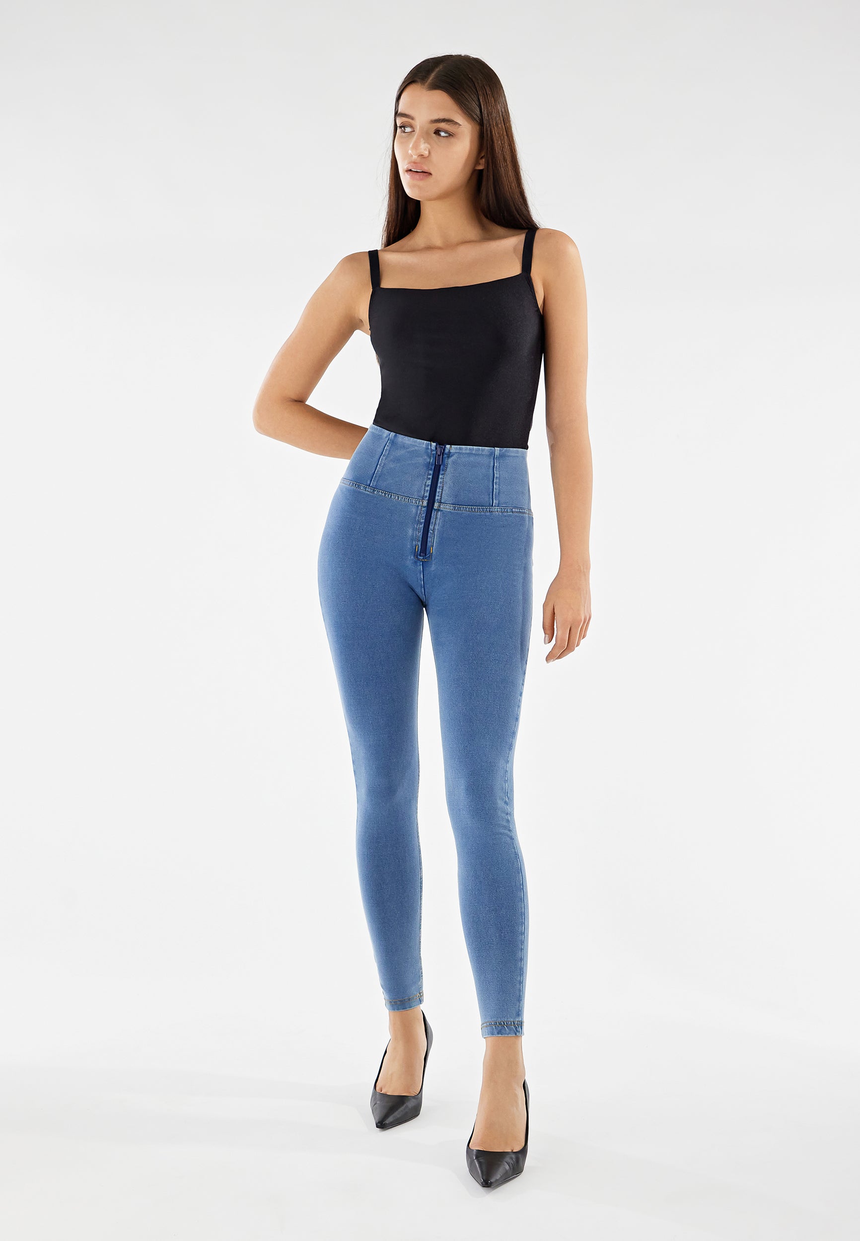 freddy-jeggings-push-up-wr-up-superskinny-vita-alta-con-zip image 2