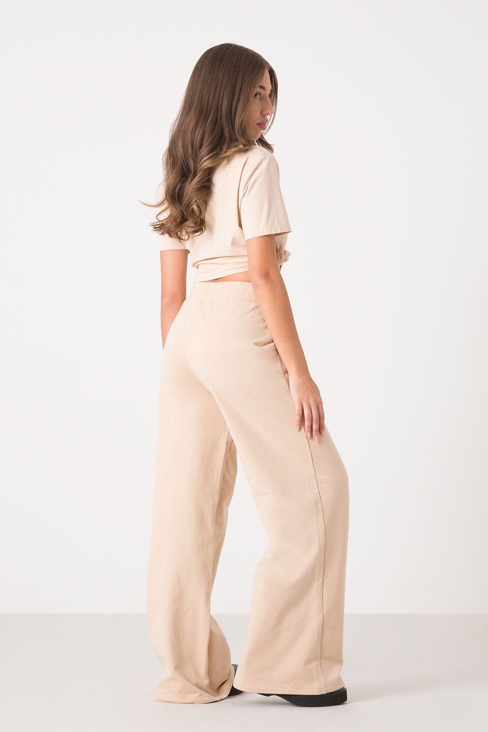 dimensione-danza-pantalone-felpa-garzata-palazzo-modal-stretch-donna image 7