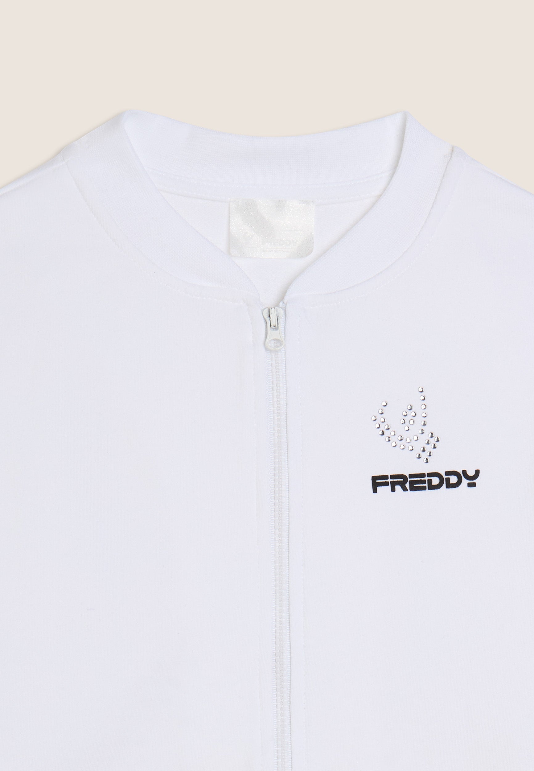 freddy-tuta-sportiva-bambina-zip-pantaloni-flare-french-terry image 6