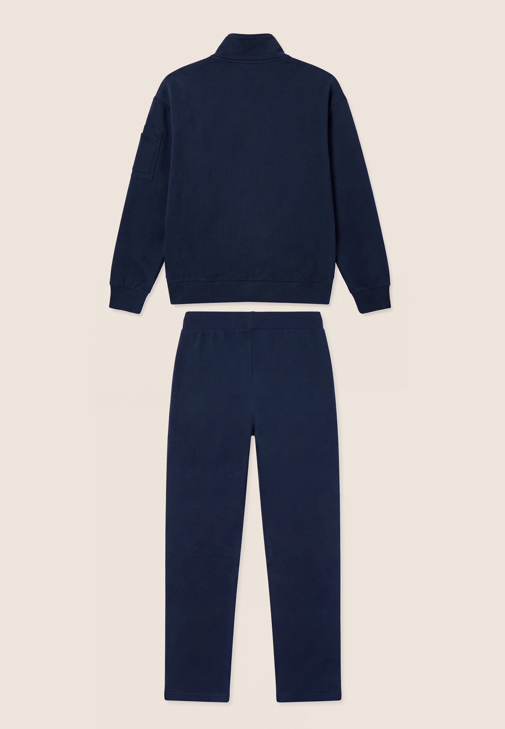 freddy-tuta-sportiva-uomo-in-felpa-garzata-con-zip-e-collo-alto image 2