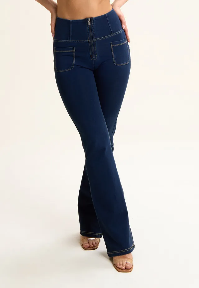 freddy-jeans-push-up-wr-up-flare-denim-washed-vita-alta-sostenibile image 1